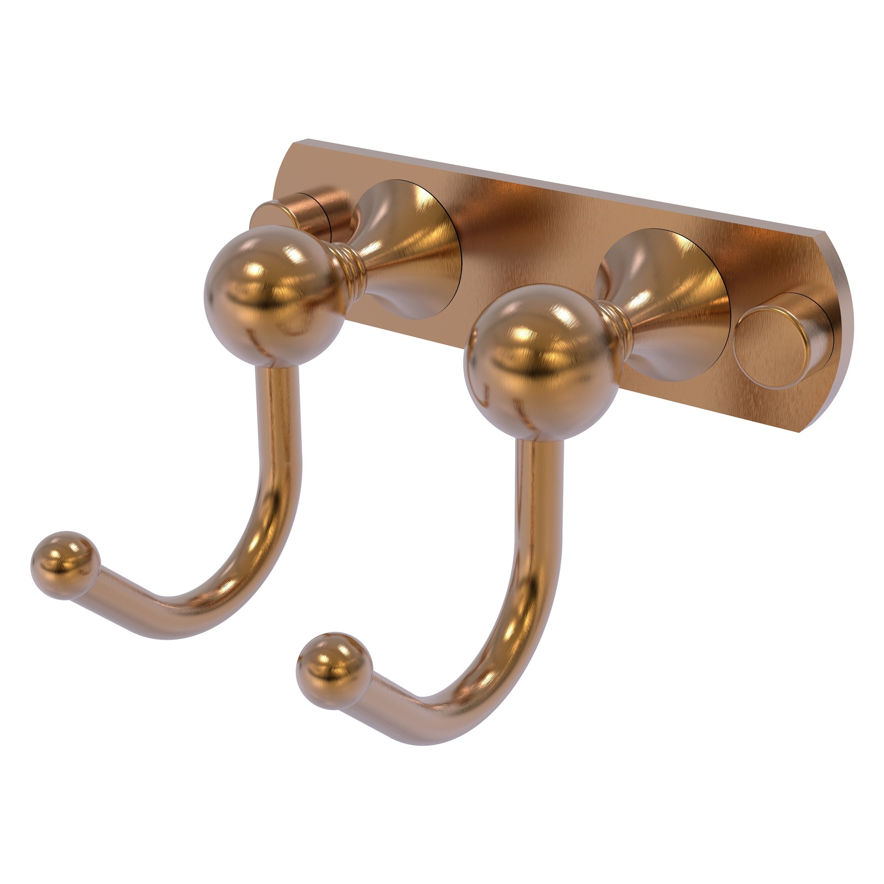 Allied Brass SL-20-2-BBR Shadwell Brushed Bronze Double -Hook Wall mount Towel Hook