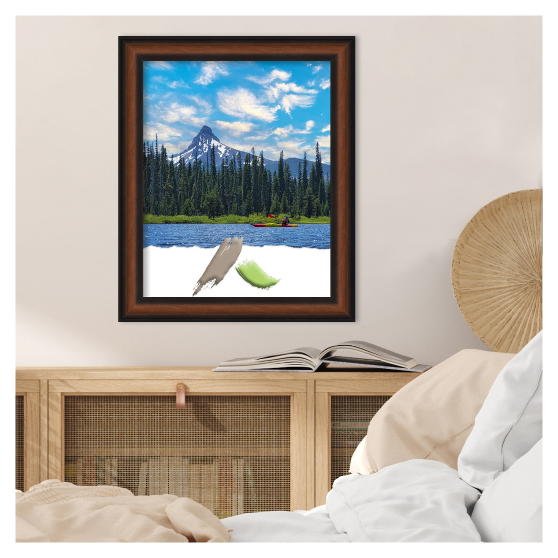 Yale Walnut 16x20 Classic Wall Picture Frame