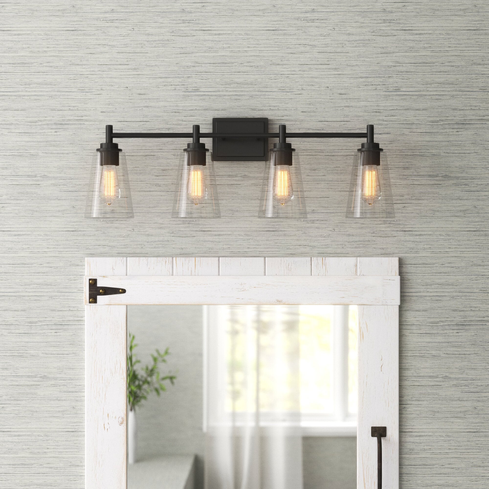 Designers Fountain 95704-MB Westin 31-in 4 -Light Matte Black Modern/contemporary Vanity light bar