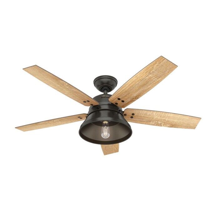 Hunter Beech Hollow Led 52 In Noble, Outdoor Oscillating Ceiling Fan With Remote Control