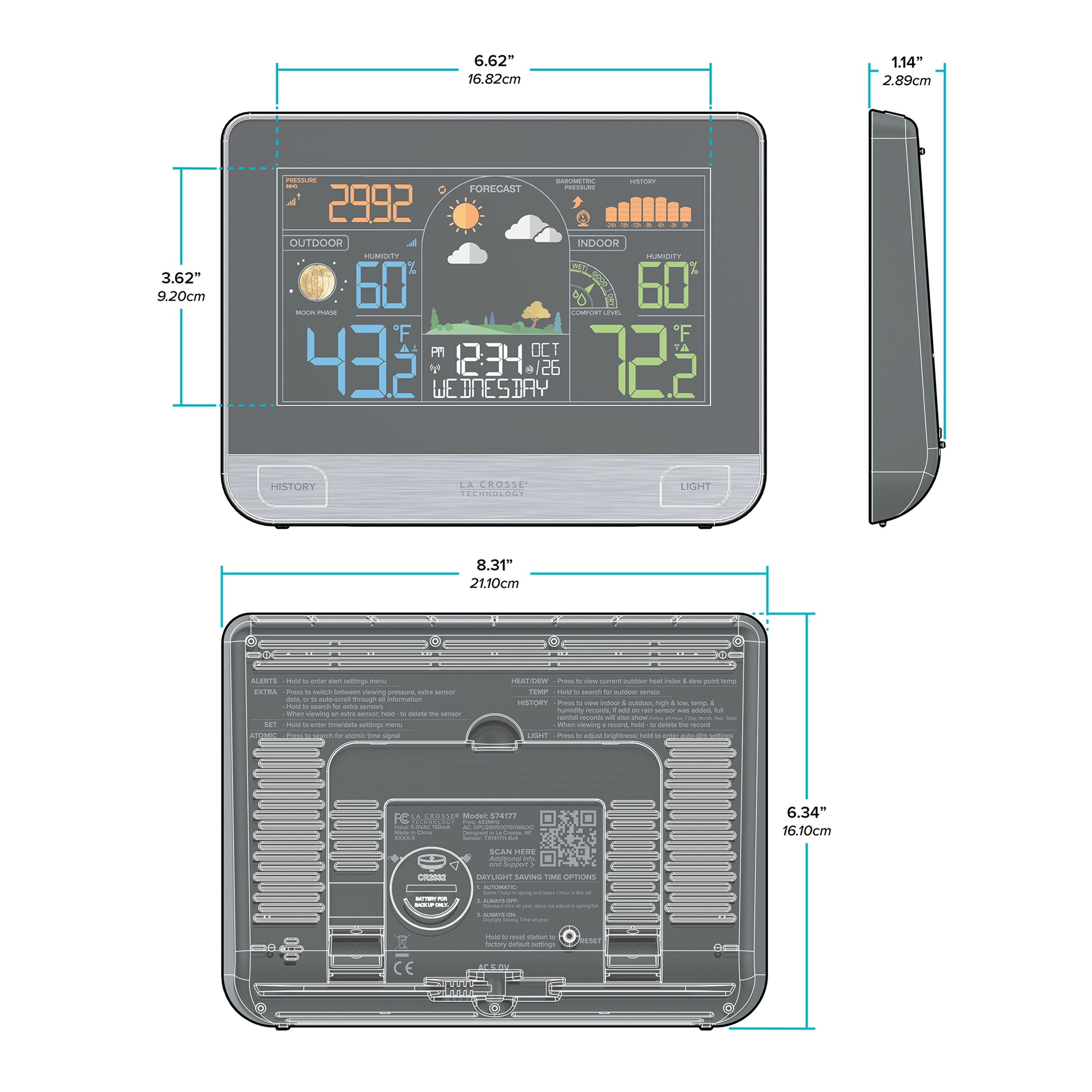 La Crosse Technology 308-47737-INT Digital-Weather-Stations - View #10