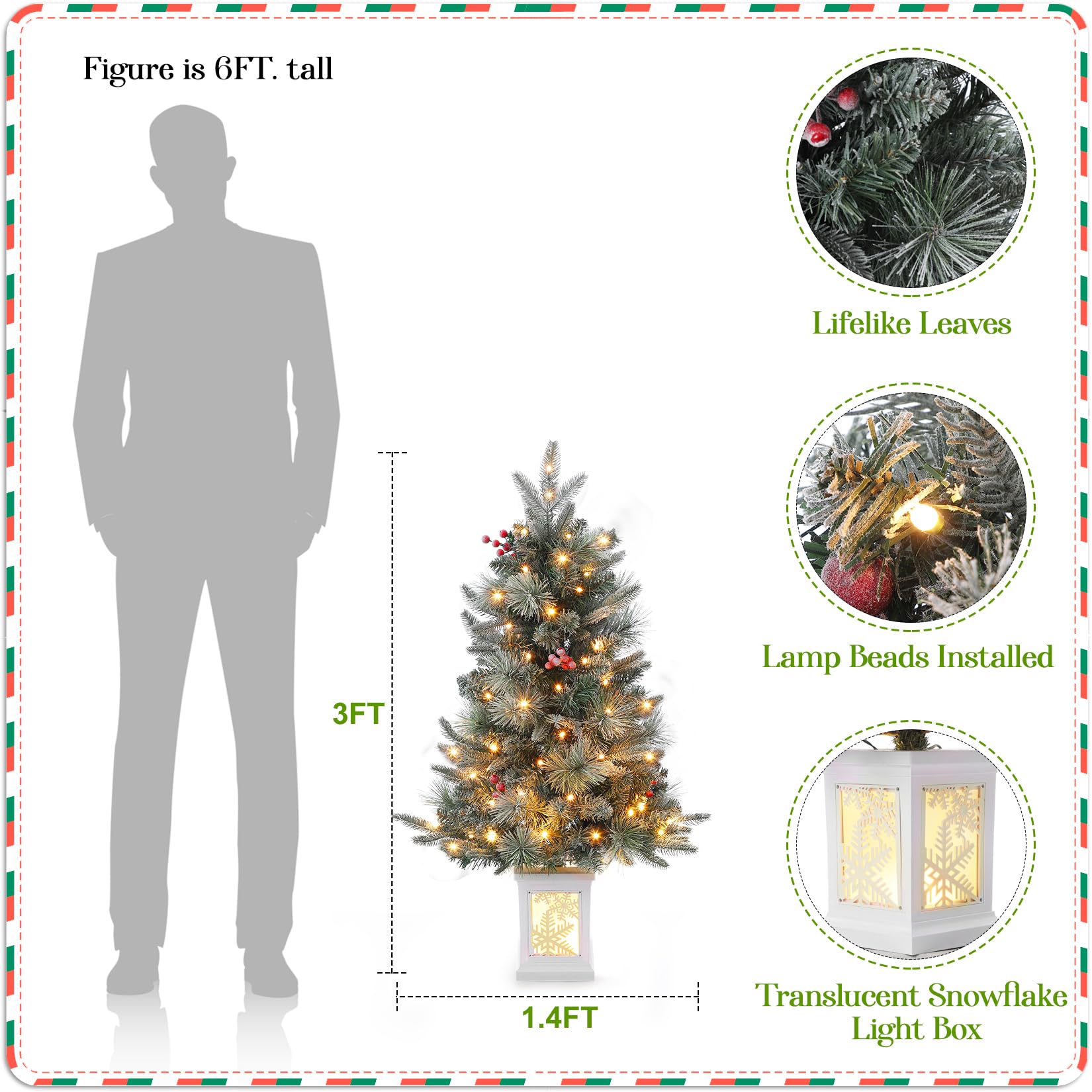 DEXSO BQA-M-JCFW00G03LB Artificial-Christmas-Trees - View #2