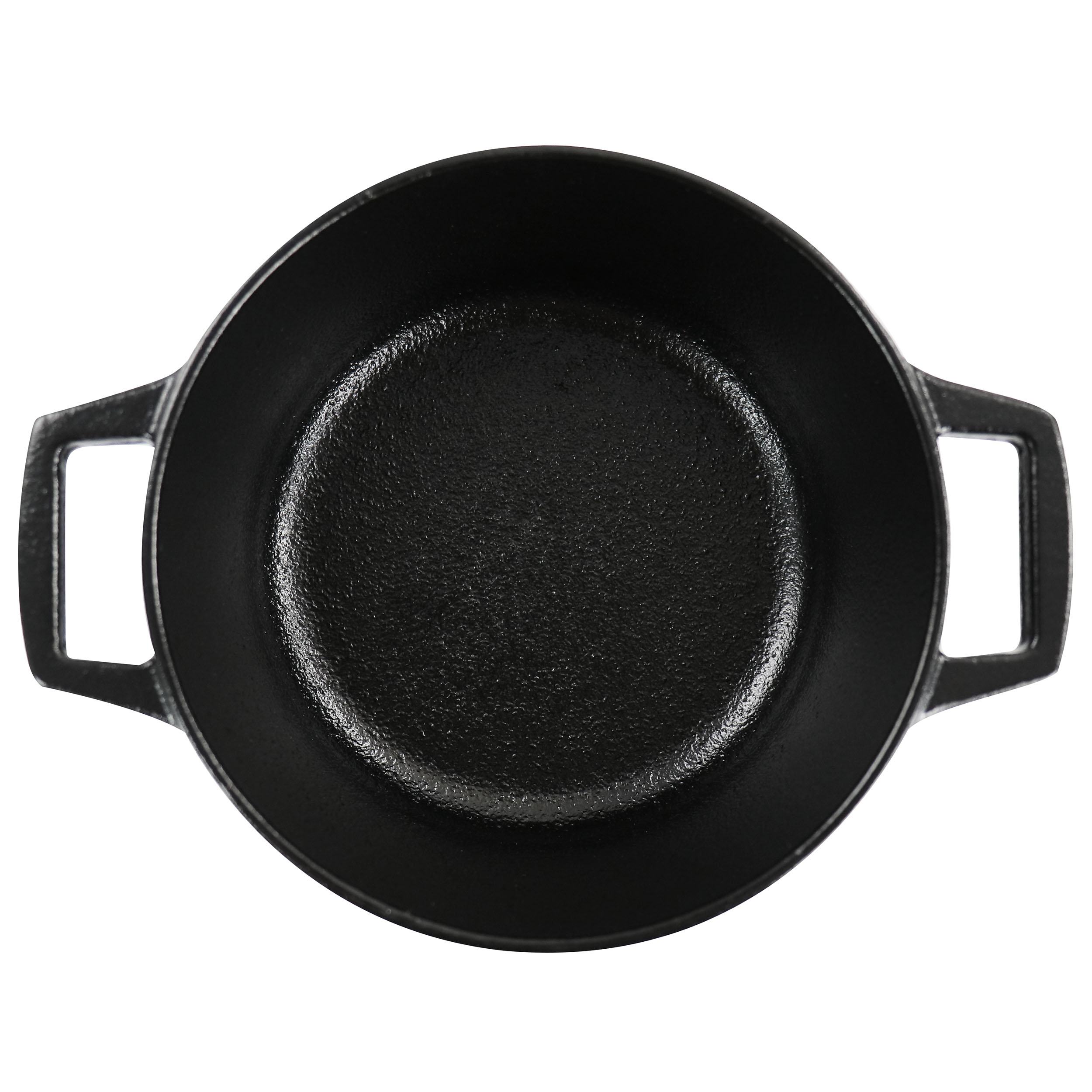 20cm Black Cast Iron Pot with Cover