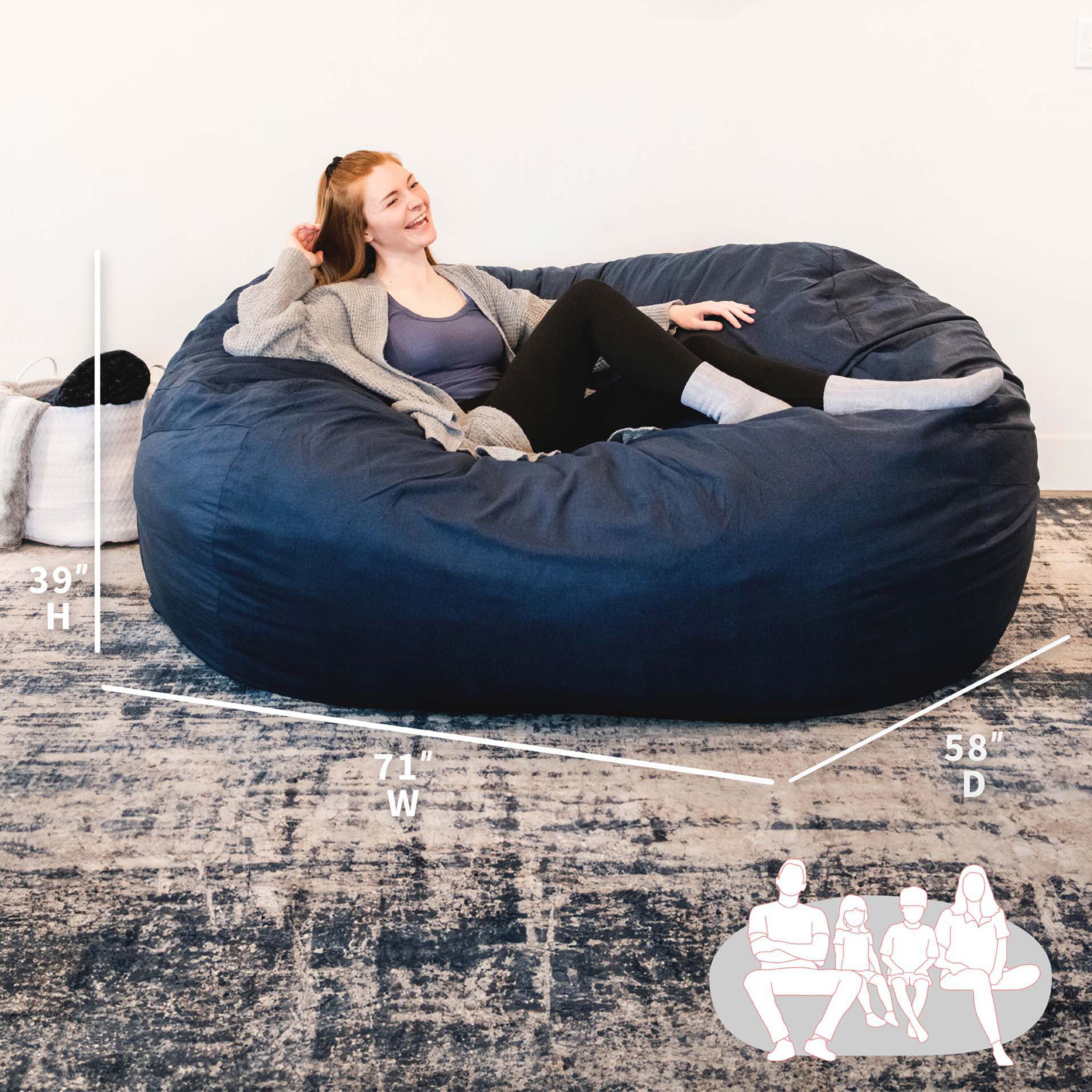 Big Joe 0001657LDS Bean-Bag-Chairs - View #8