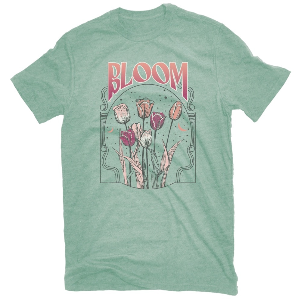 Green Short Sleeve Solid and Graphic T-shirts for Adults and Women