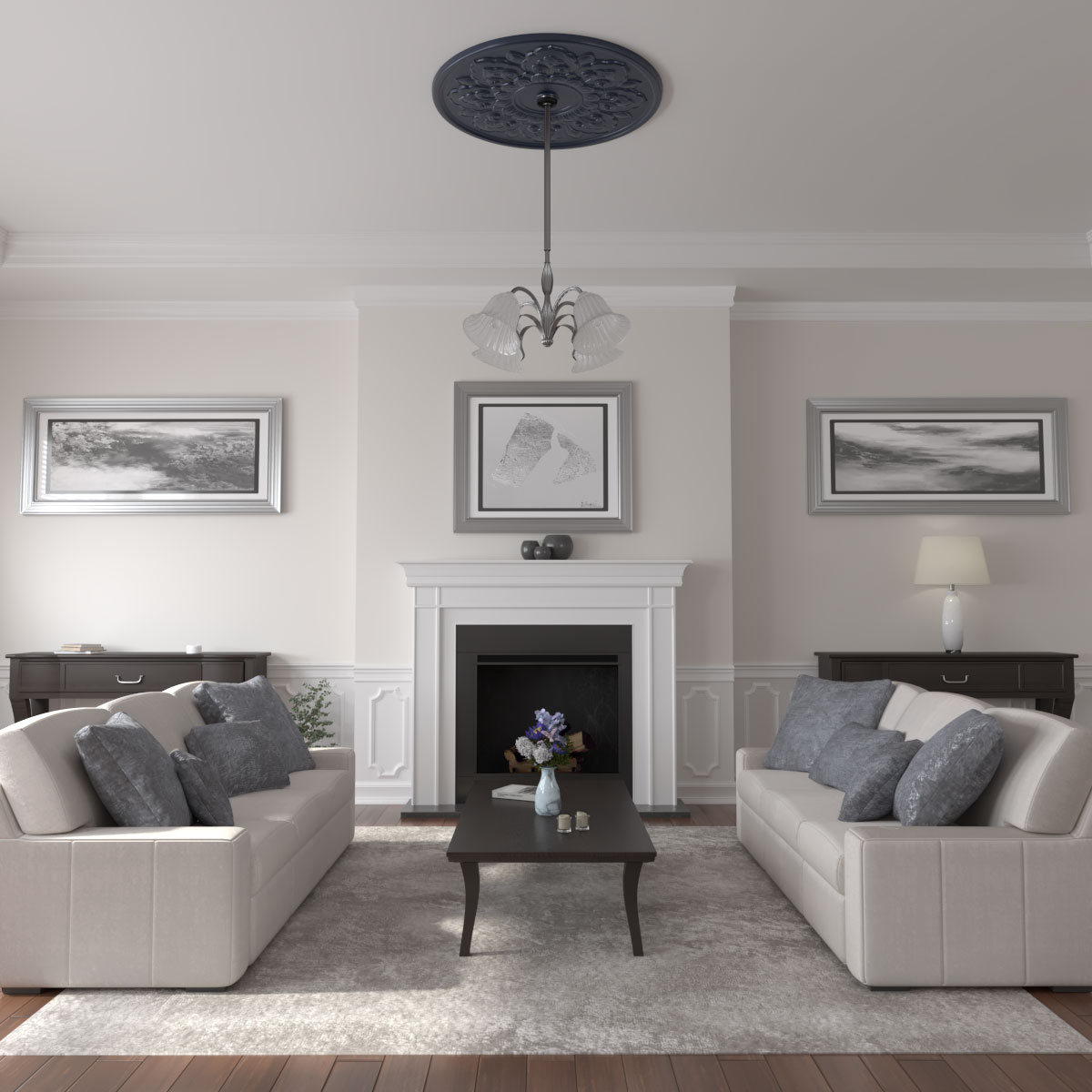 Ekena Millwork CM50LOMDF Ceiling-Medallions - View #4