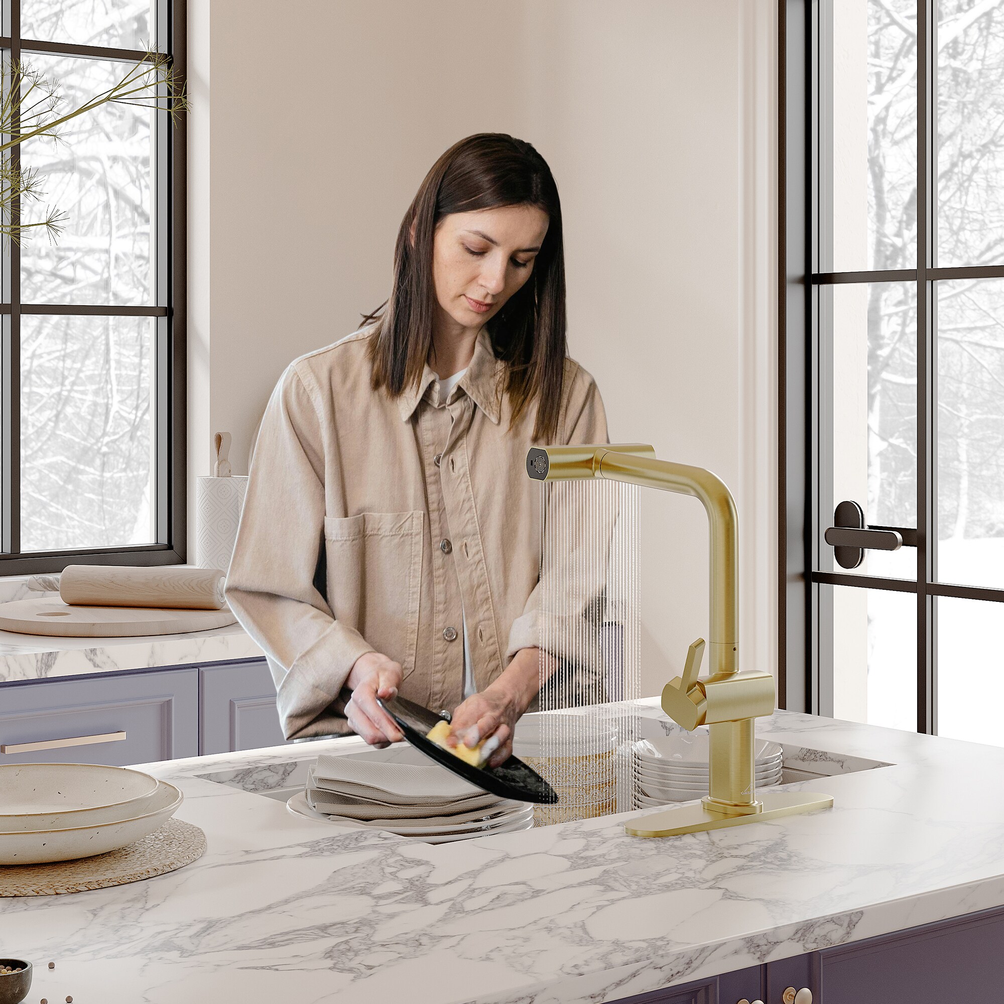 Mondawe MD-D83-BN Kitchen-Faucets - View #7