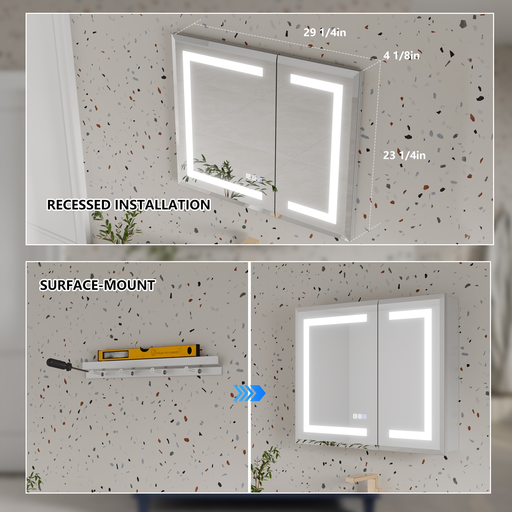 WELLFOR EXMC2030LD Bathroom-Medicine-Cabinets - View #14
