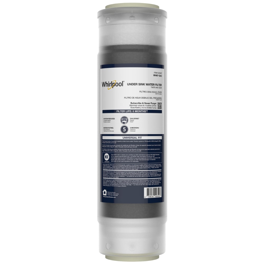 Whirlpool GAC Under sink Replacement Filter #WHKF-GAC