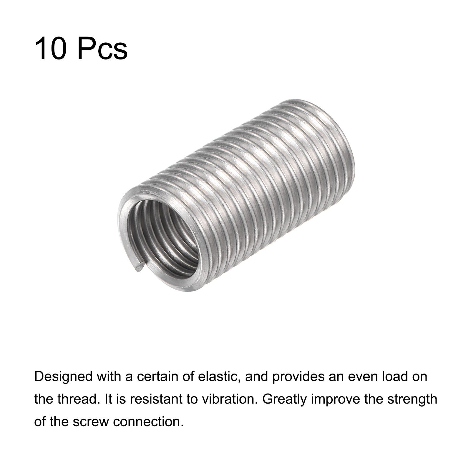 Unique Bargains 10pcs Wire Thread Inserts 7/16-14 UNC 3D(1-5/16inch ...