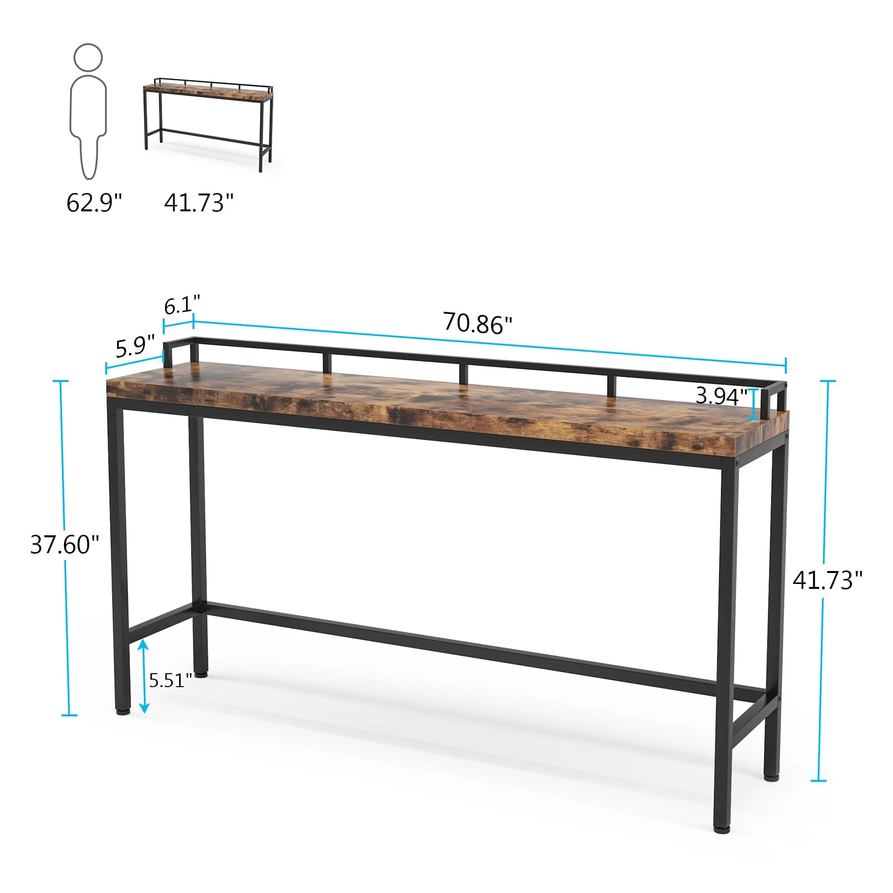 Slickblue D-TB-1204 Console-Sofa-Tables - View #3