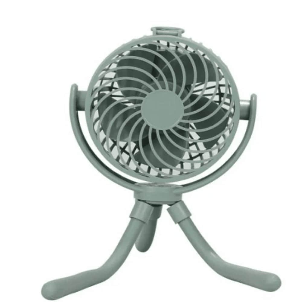 Siavonce XH7X3V0P 4-in 5 -Volt Indoor Green Personal Fan Battery Included Charger Included