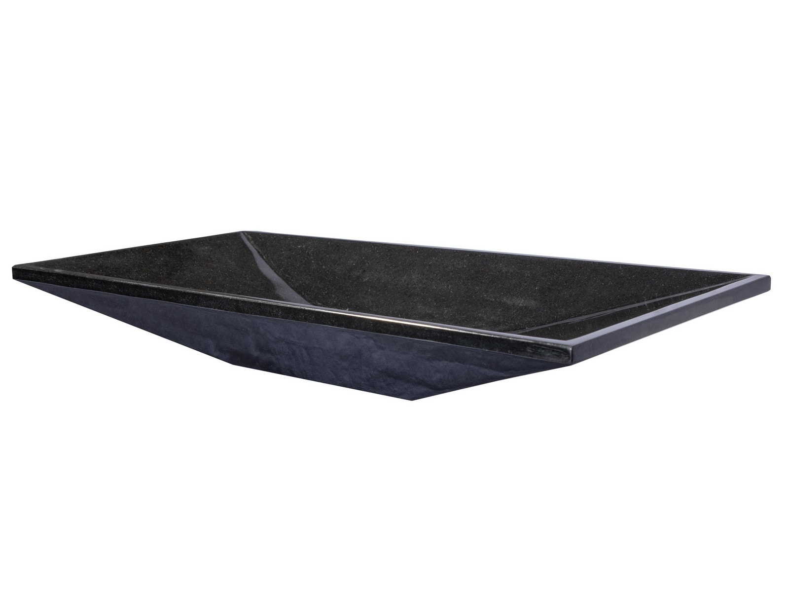 Eden 28'' Black Granite Rectangular Bathroom Sink