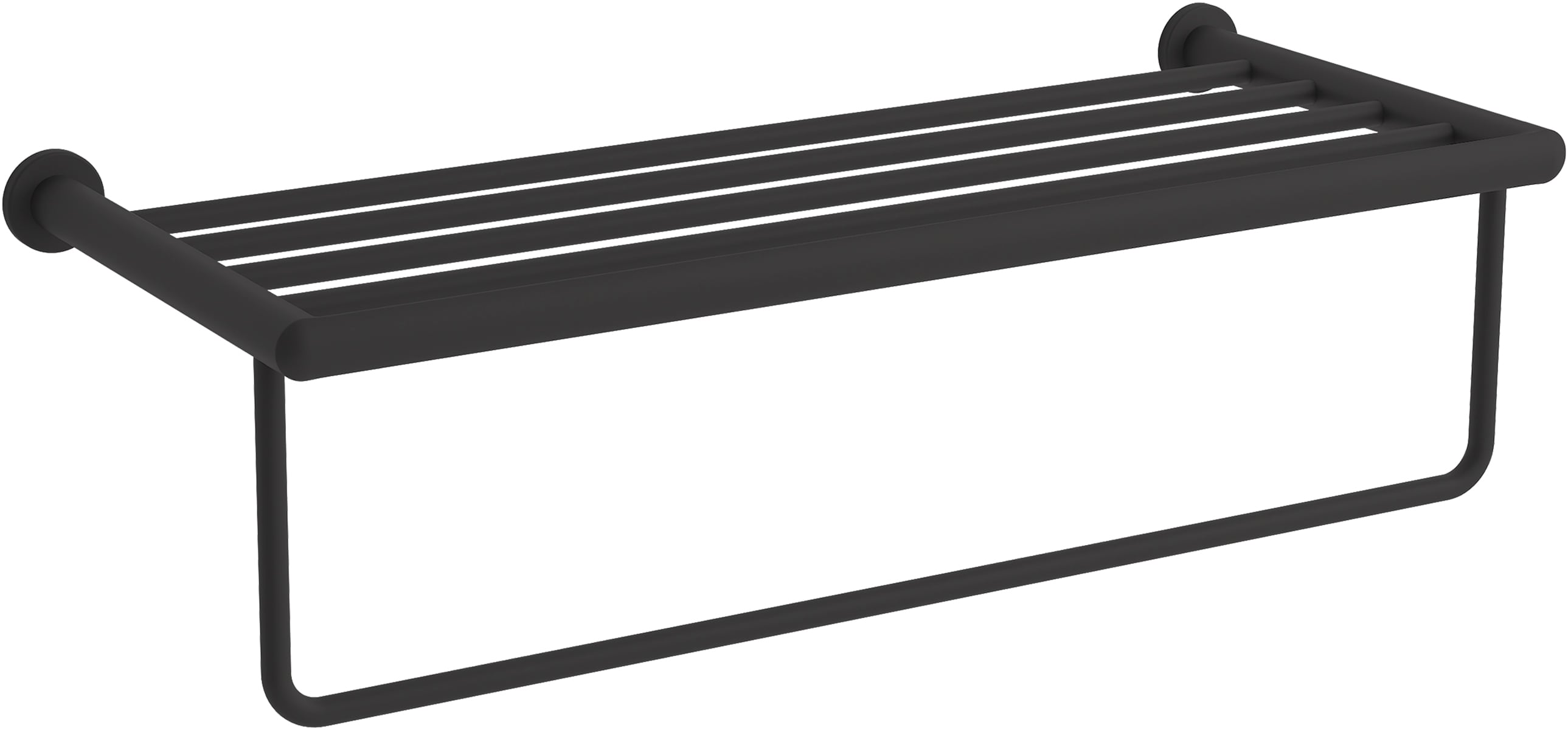KOHLER K-24552-BL Kumin 24-in Matte Black Wall mount Double Towel Bar