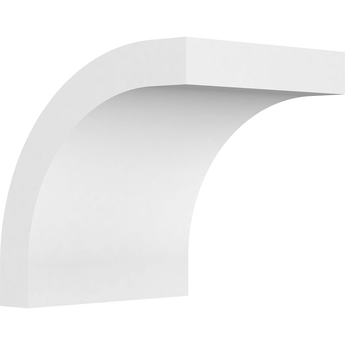 Ekena Millwork BRCP05X06X06HTG 5-in x 6-in x 6-in Unfinished PVC Standard Heritage Knee Brace