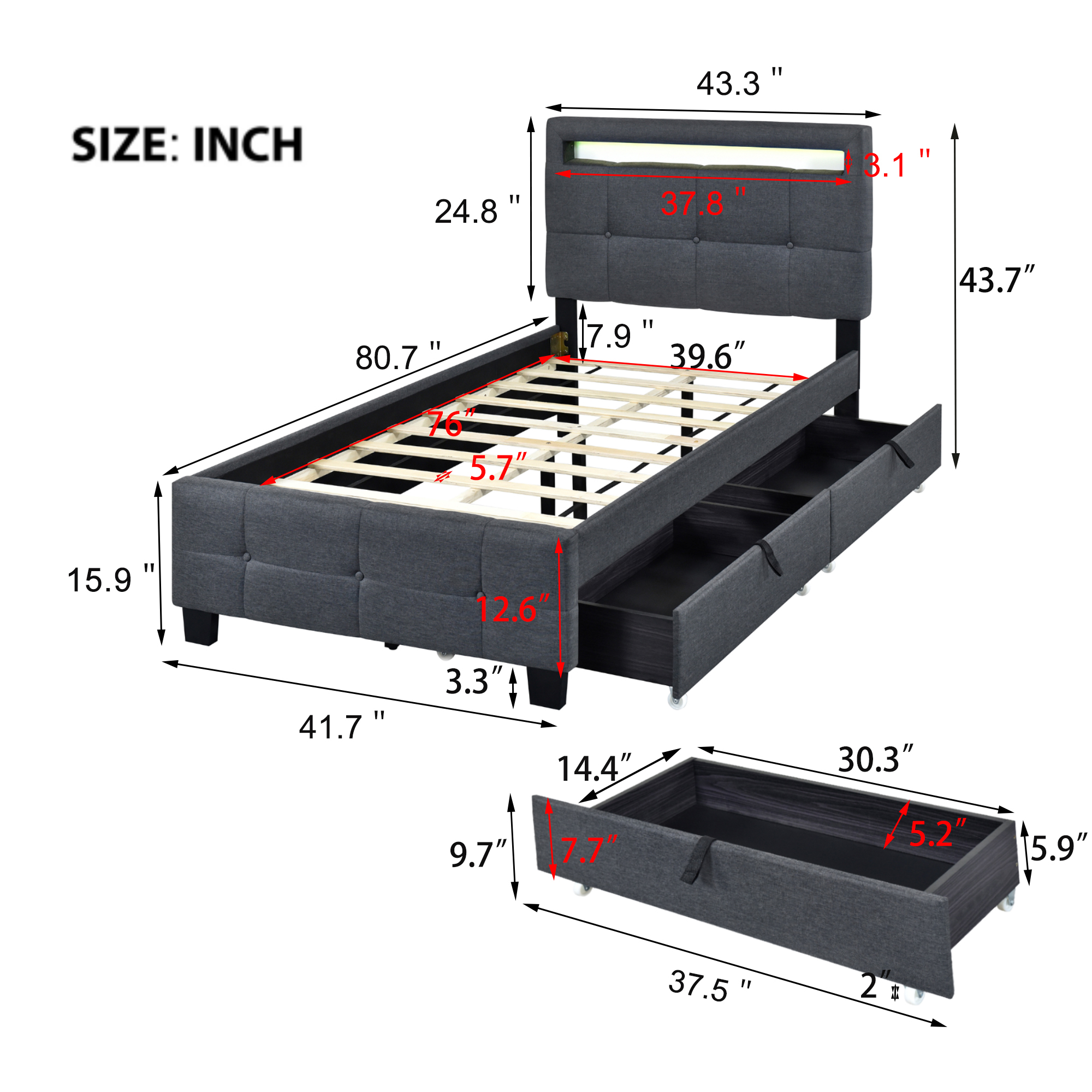 ModernLuxe L3P-SF000097AAE beds - View #7