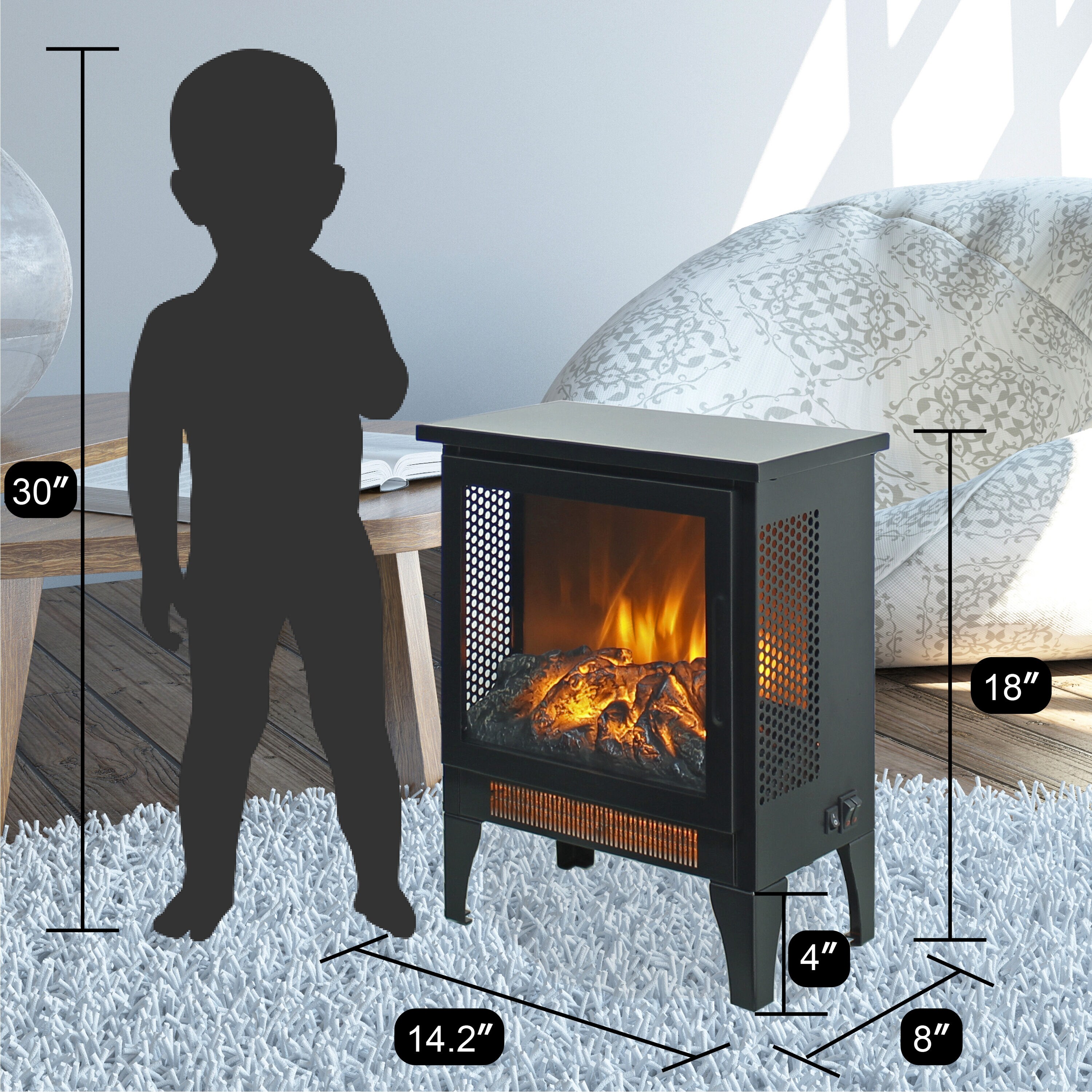 Runesay FRP-06 Outdoor-Electric-Patio-Heaters - View #8