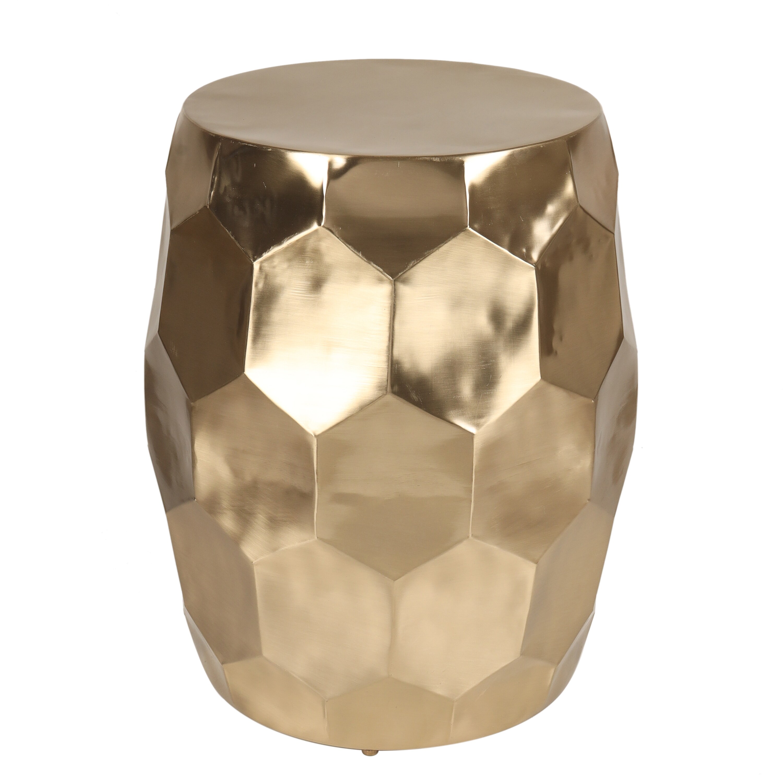 Origin 21 Gold Metal Round Modern End Table in the End Tables department at