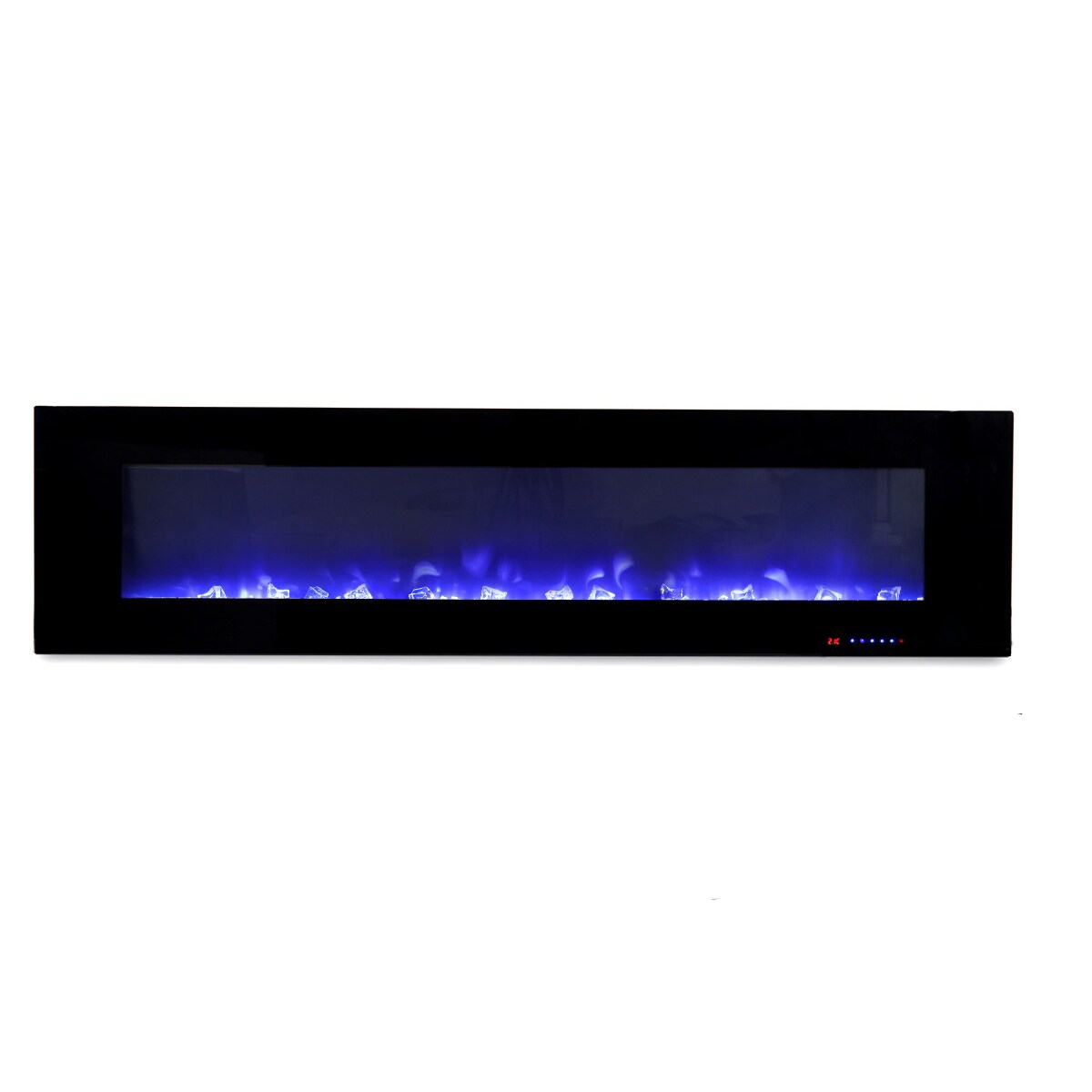 EdenDirect LW-WM72 72.01-in W Black Wall mount LED Flat wall Electric Fireplace with Remote Control Included