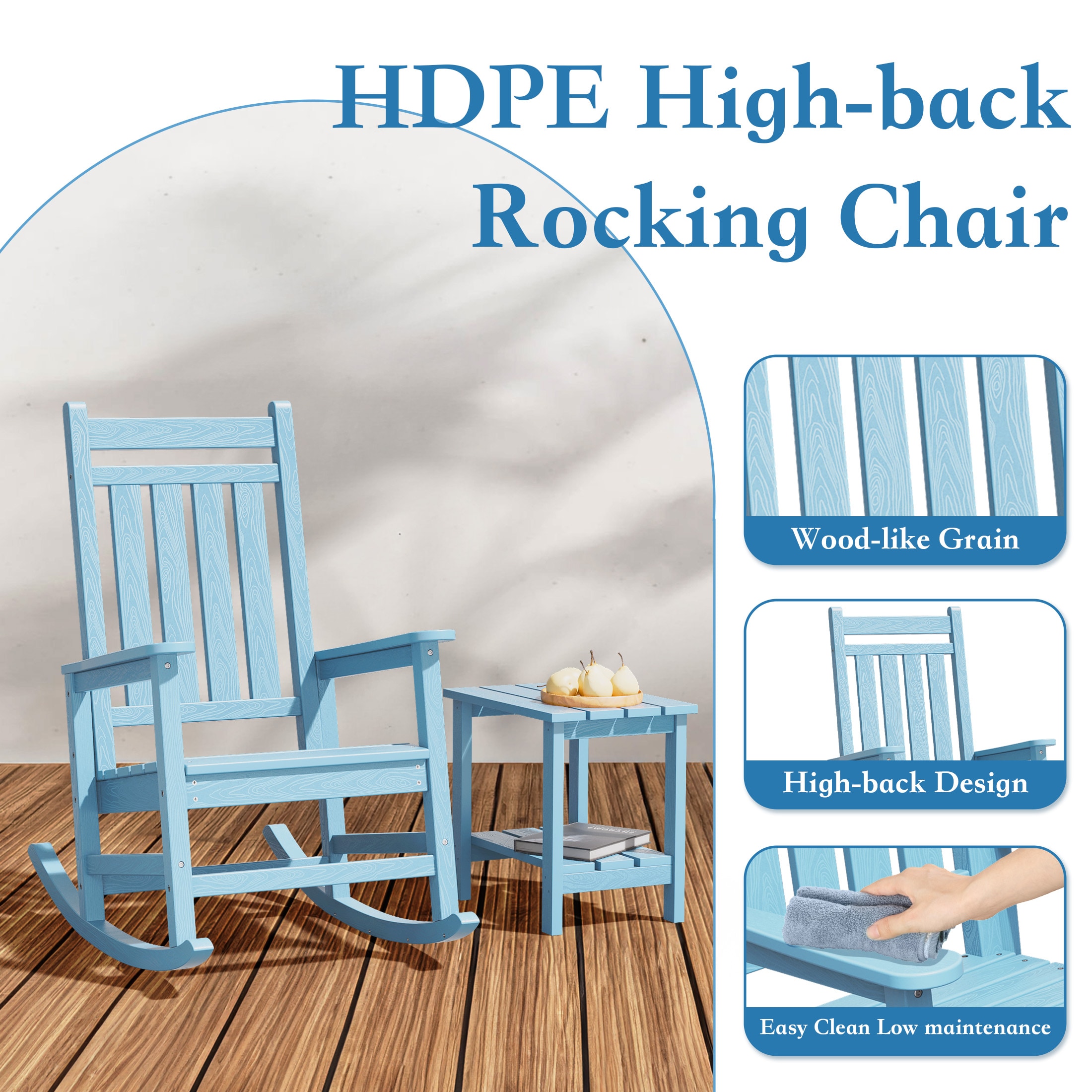 JEAREY TRGY02-LB Patio-Chairs - View #7