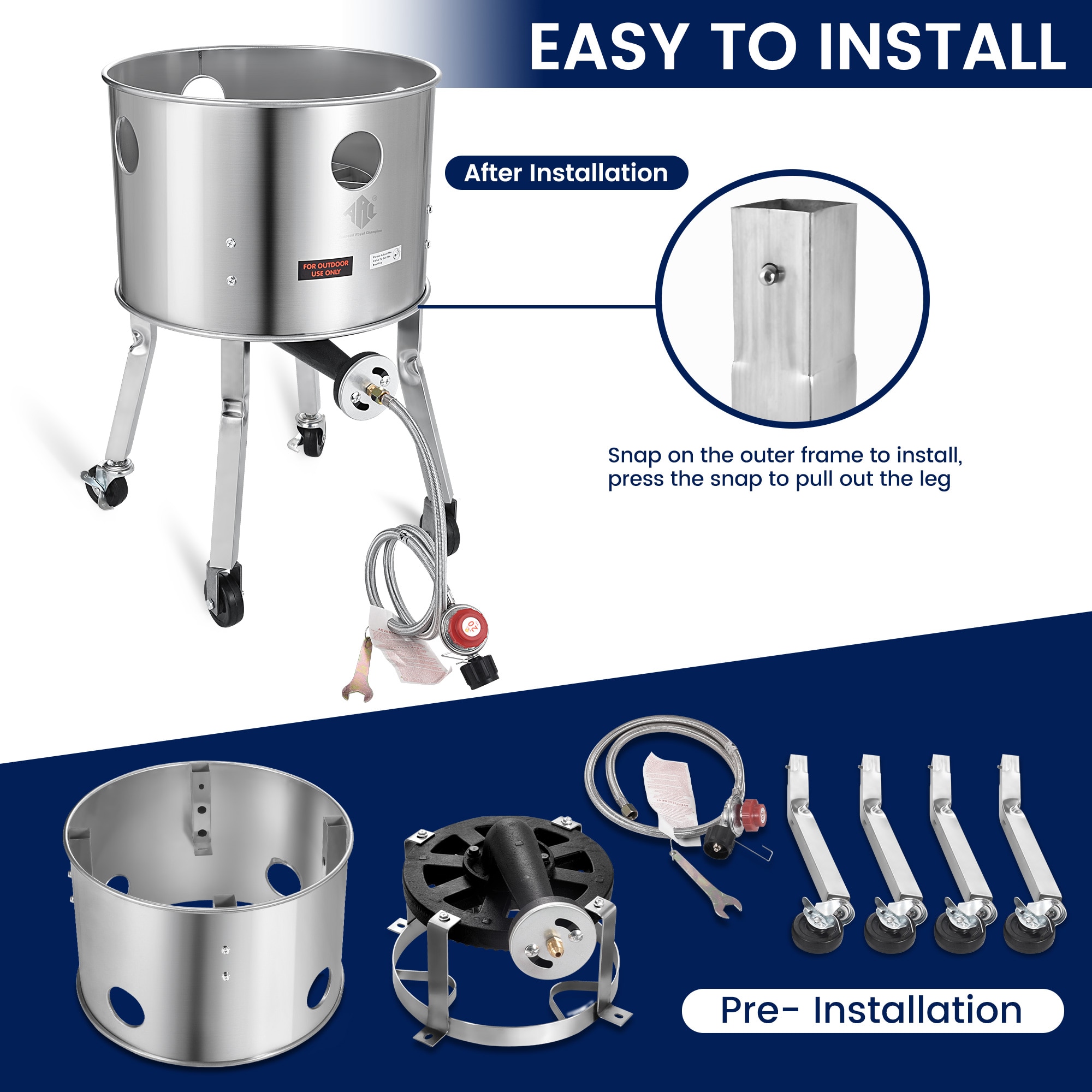 ARC Advanced Royal Champion AFH-615BS Outdoor-Burners-Stoves - View #5