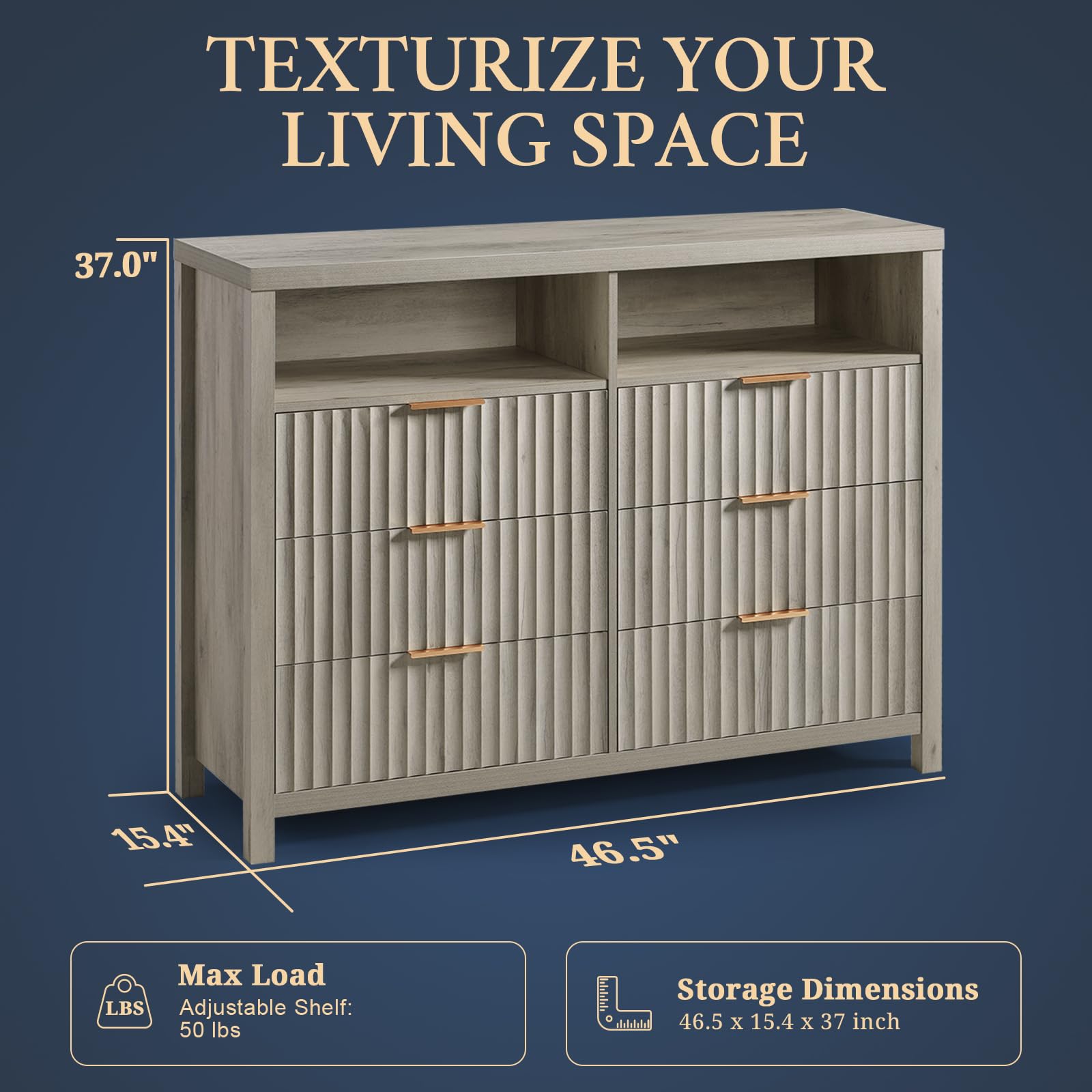 LTMATE LSAFSC0006GY dressers - View #2