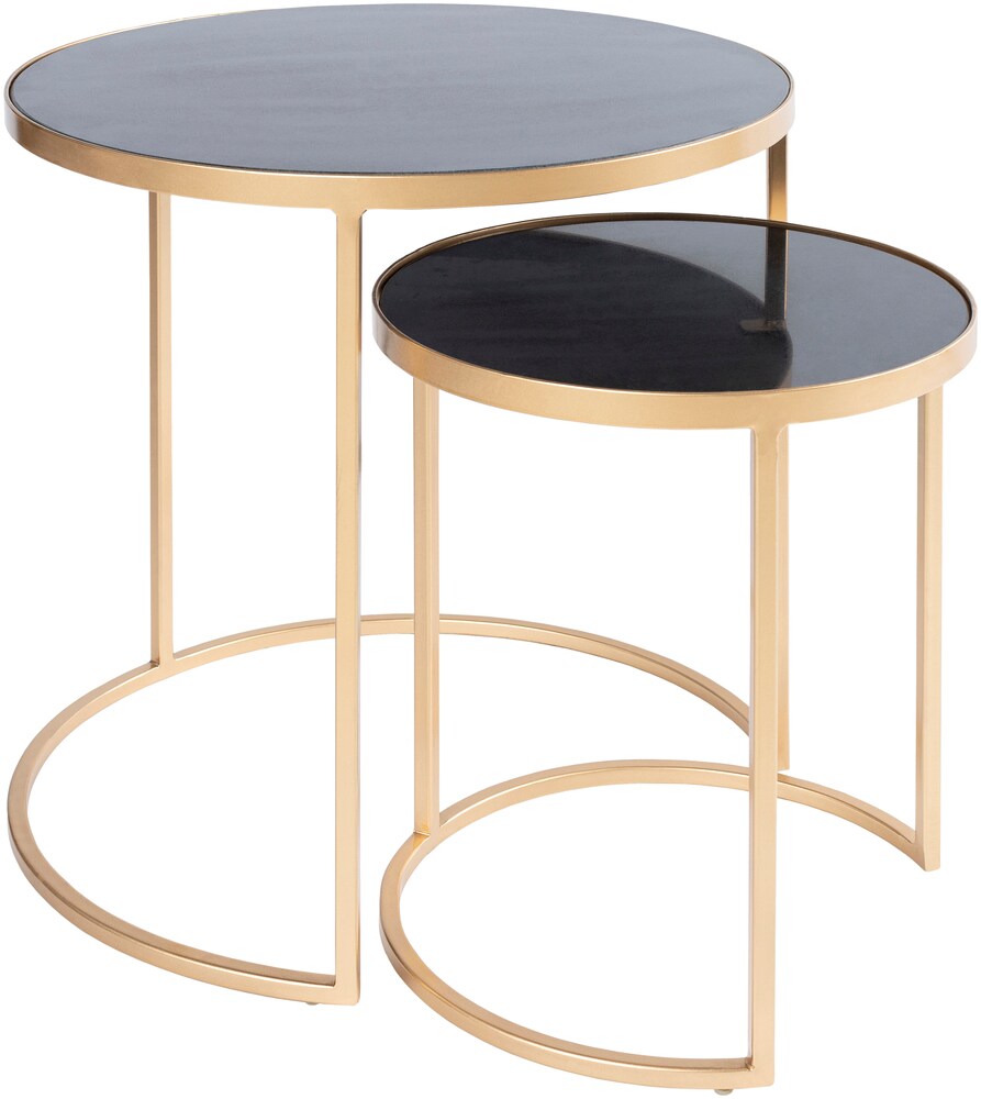 Surya HTS003-SET Hearthstone HTS-003 Nesting Table Set of 2