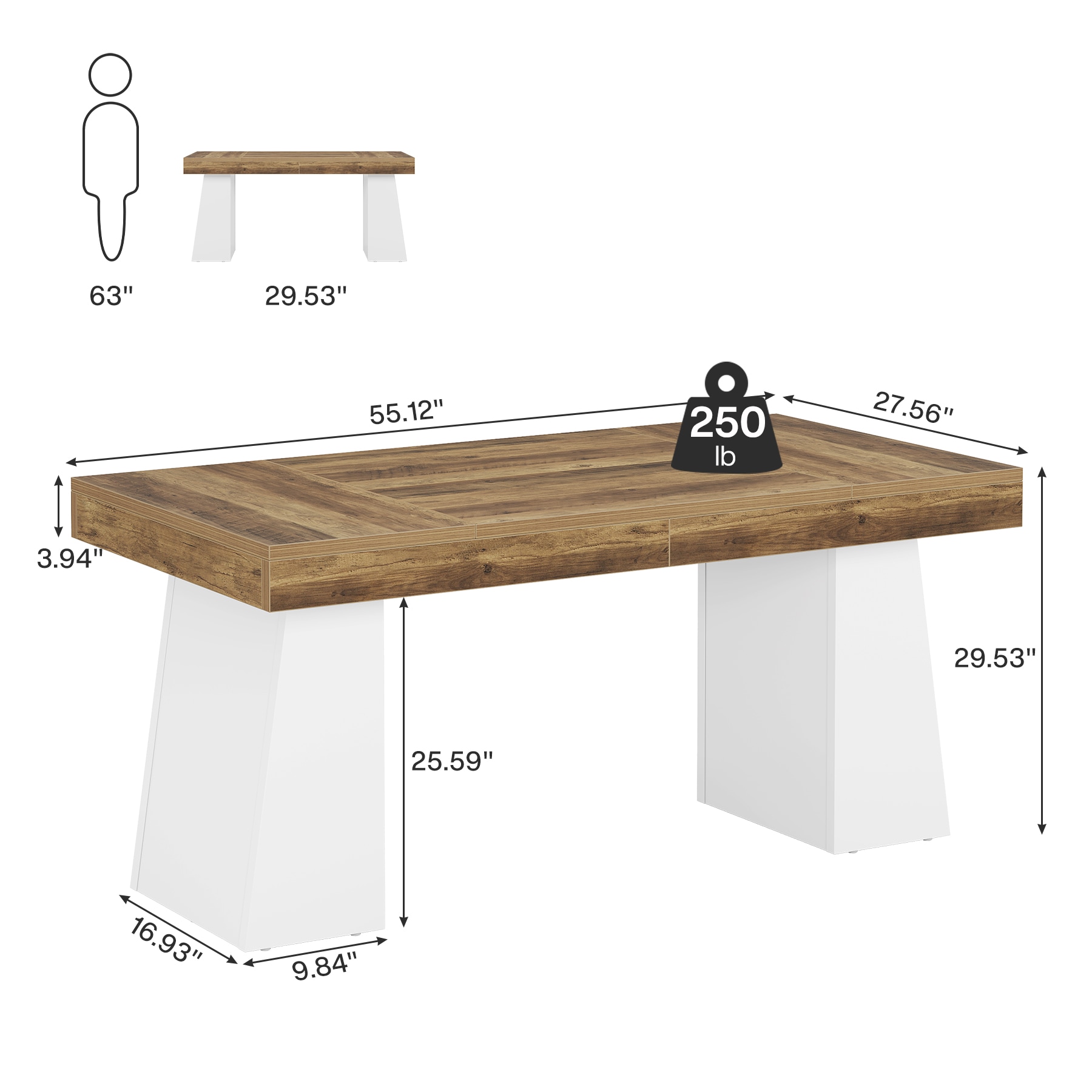 Tribesigns LWOYJL-1141YY Office-Tables - View #6