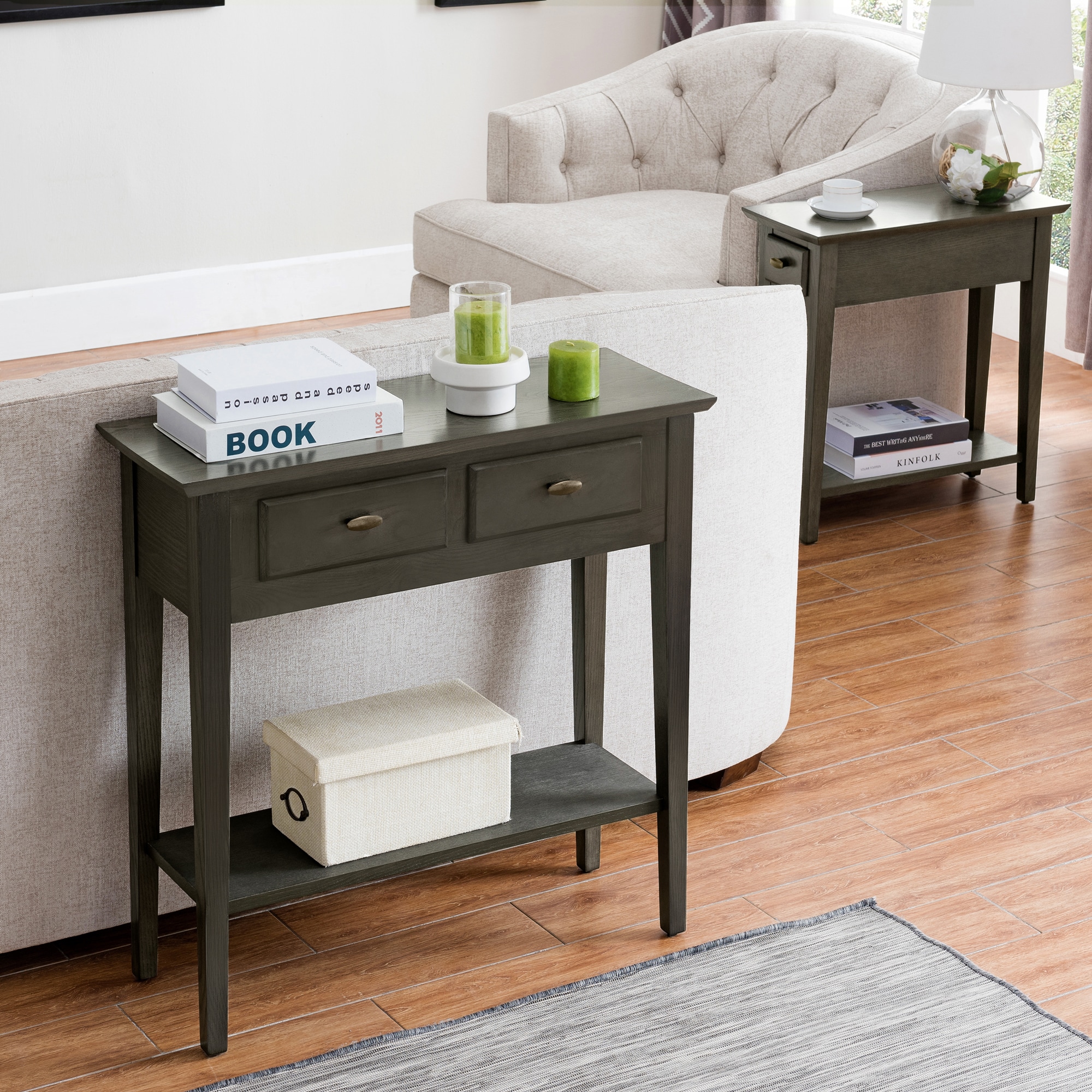 Leick Home 10075-GR Console-Sofa-Tables - View #10