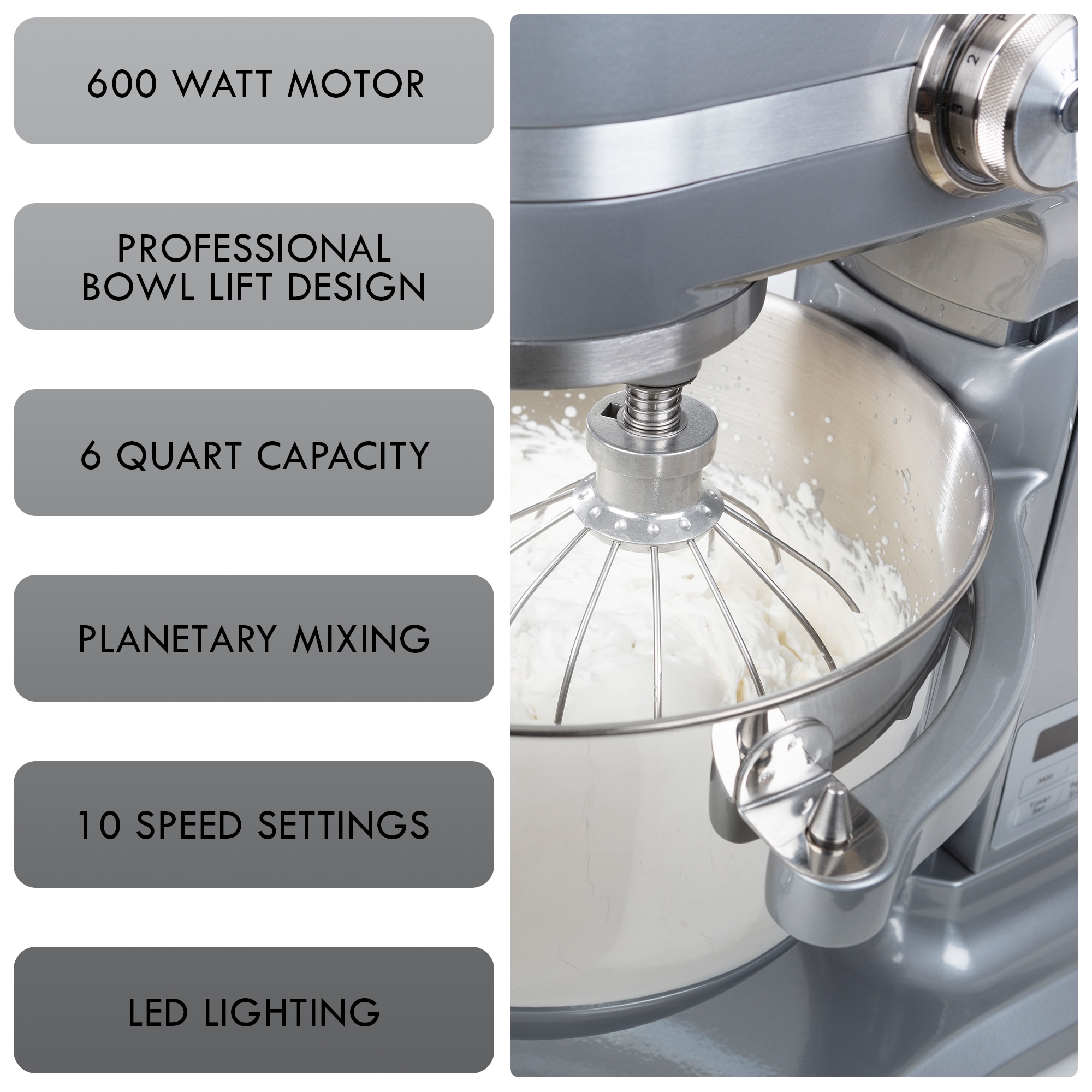 KitchenAid 6 Quart Bowl-Lift Stand Mixer Contour Silver