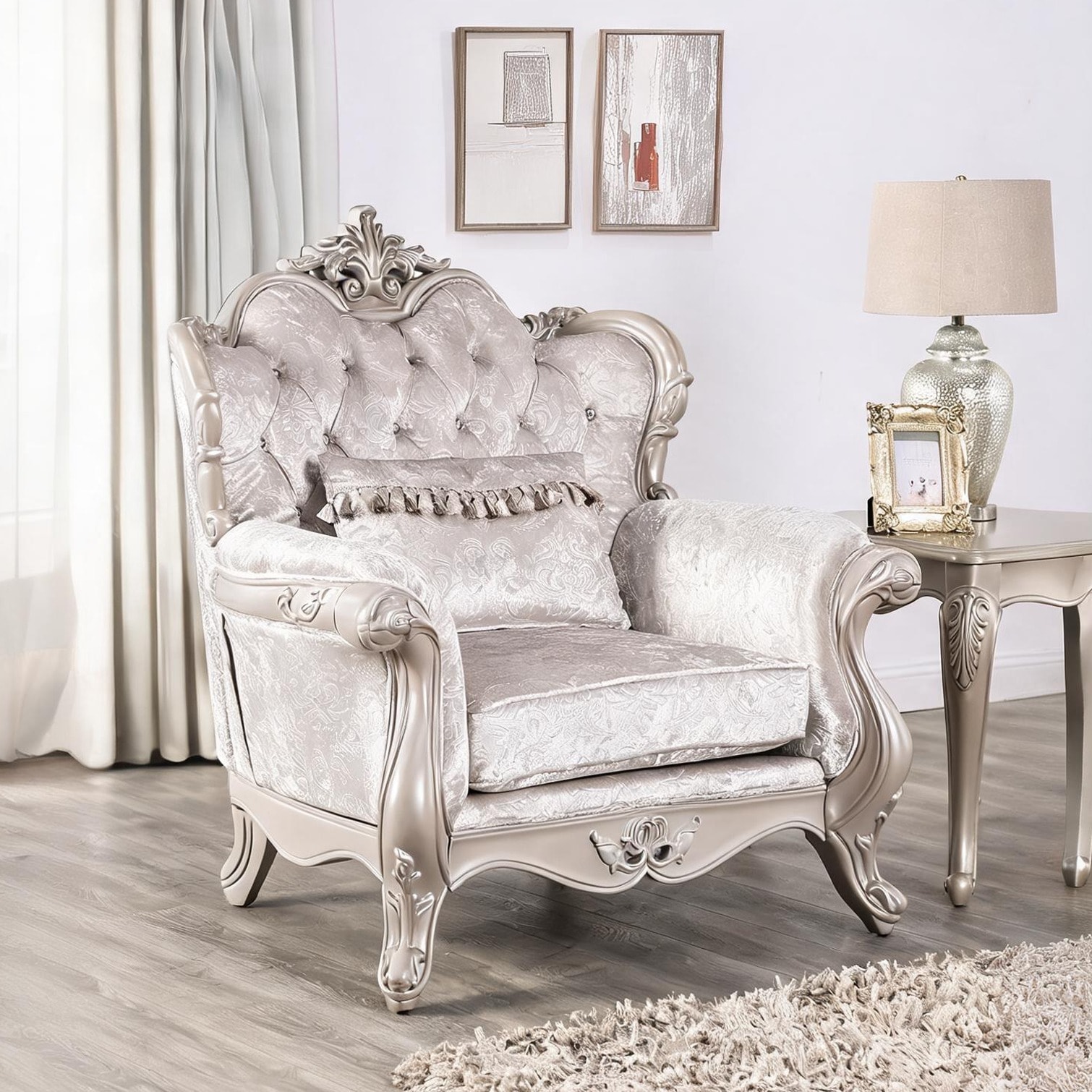 Naturefalls Chairs and Accent Seating - Wingback Accent Chair with ...