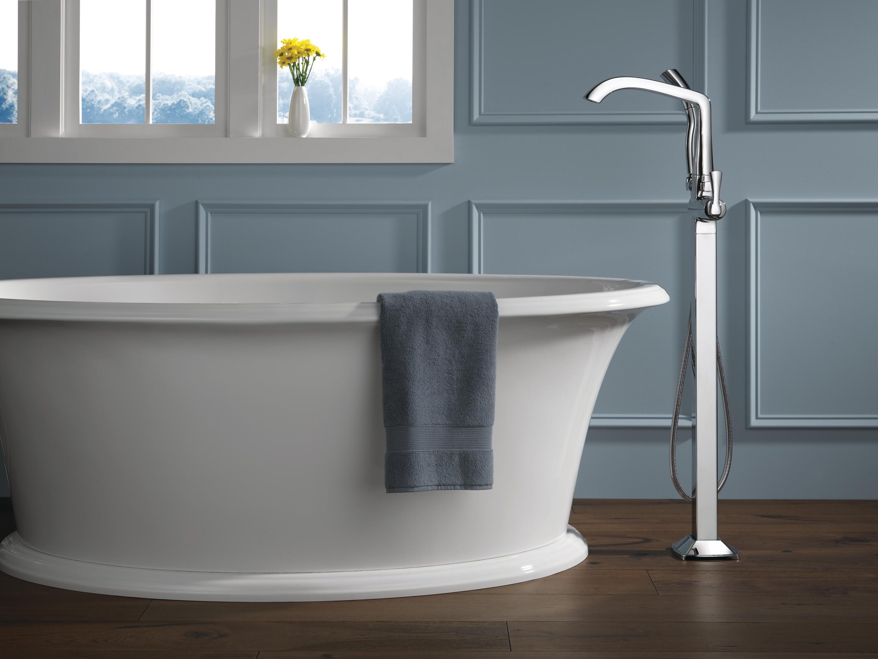 Delta T4776-PR-FL Roman-Tub-Faucets - View #5