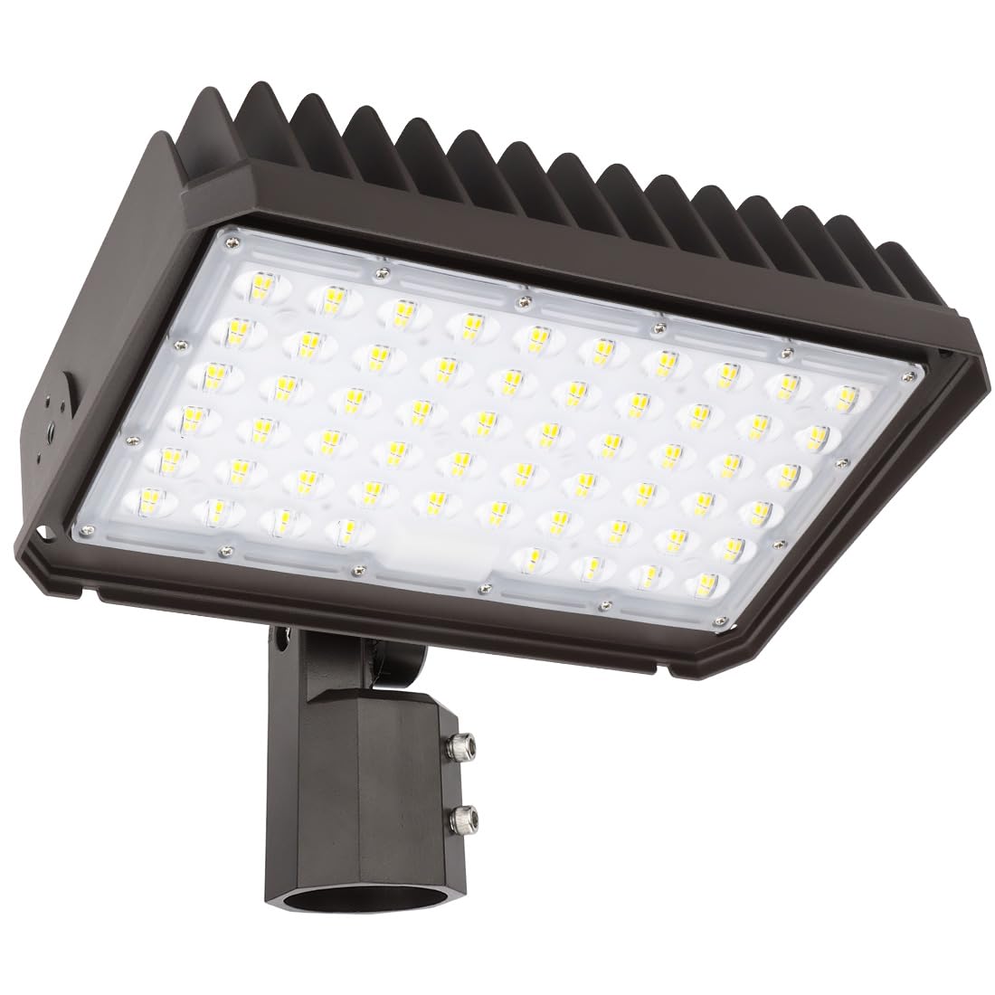 CYIKE  150W LED Flood Light with Dusk to Dawn Photocell Adjustable 130 Lumens per Watt 5000K Daylight IP65 Waterproof Slip Fitter Mount for