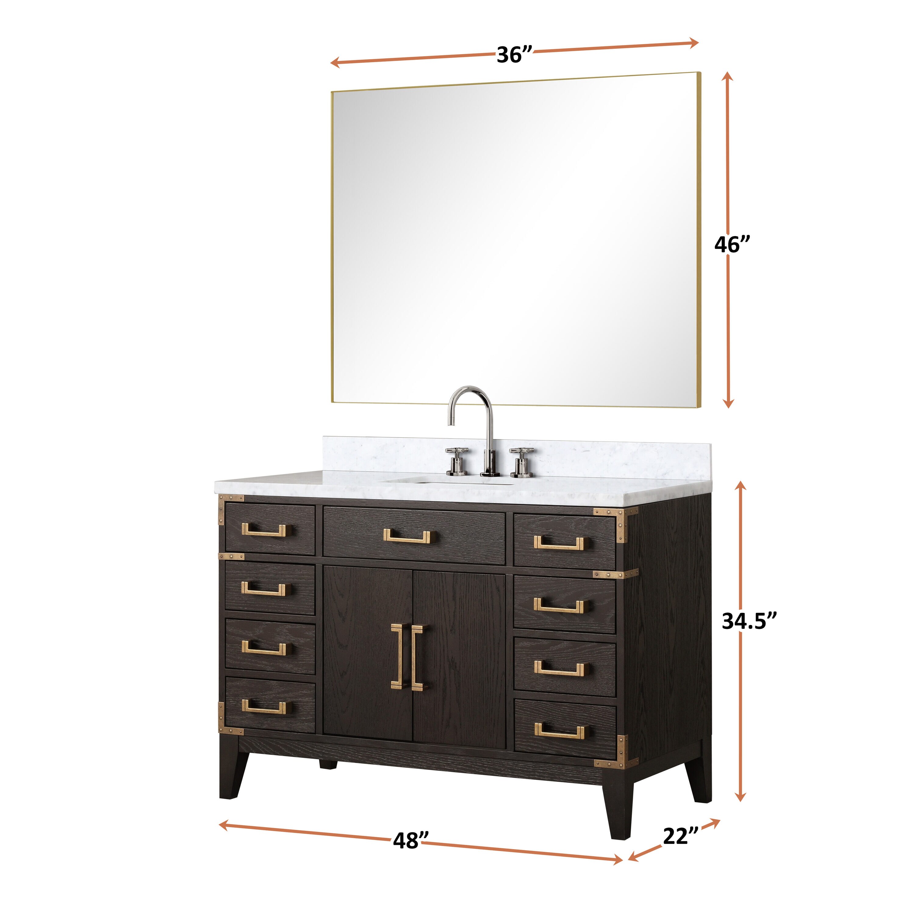 Lexora LVW48SK111 Bath-Vanity-Combo - View #6