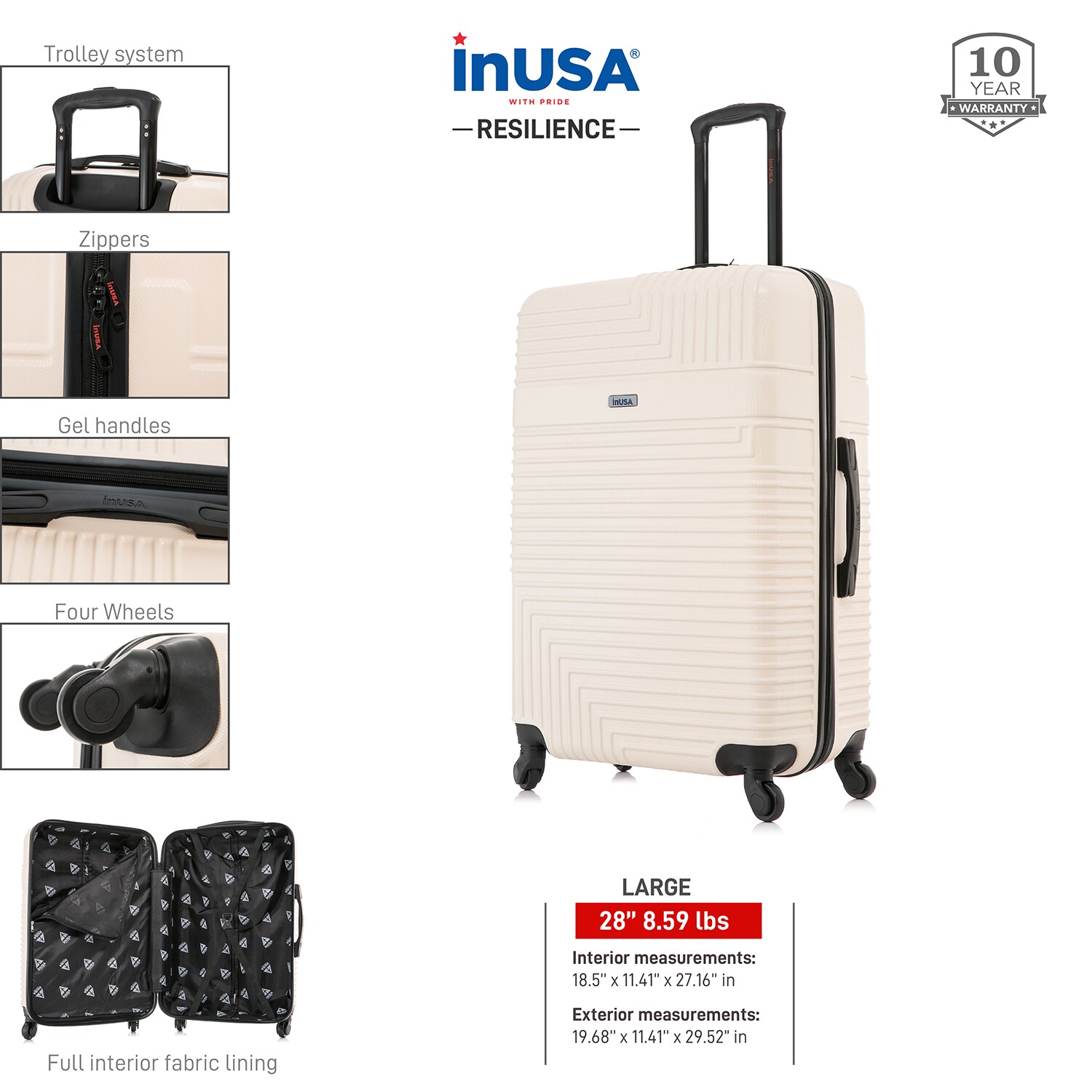 InUSA IURES00L-SAN Luggage-And-Luggage-Sets - View #3