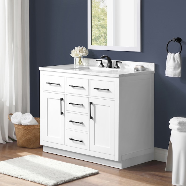 Ove Decors Athea 42 In Pure White, Costco Canada 42 Inch Bathroom Vanity