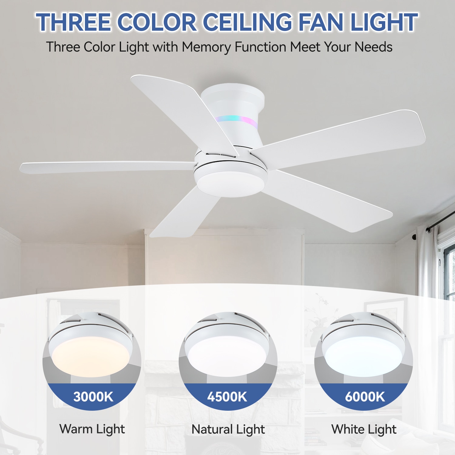 Kviflon LS8968-46WHRGB Ceiling-Fans - View #6
