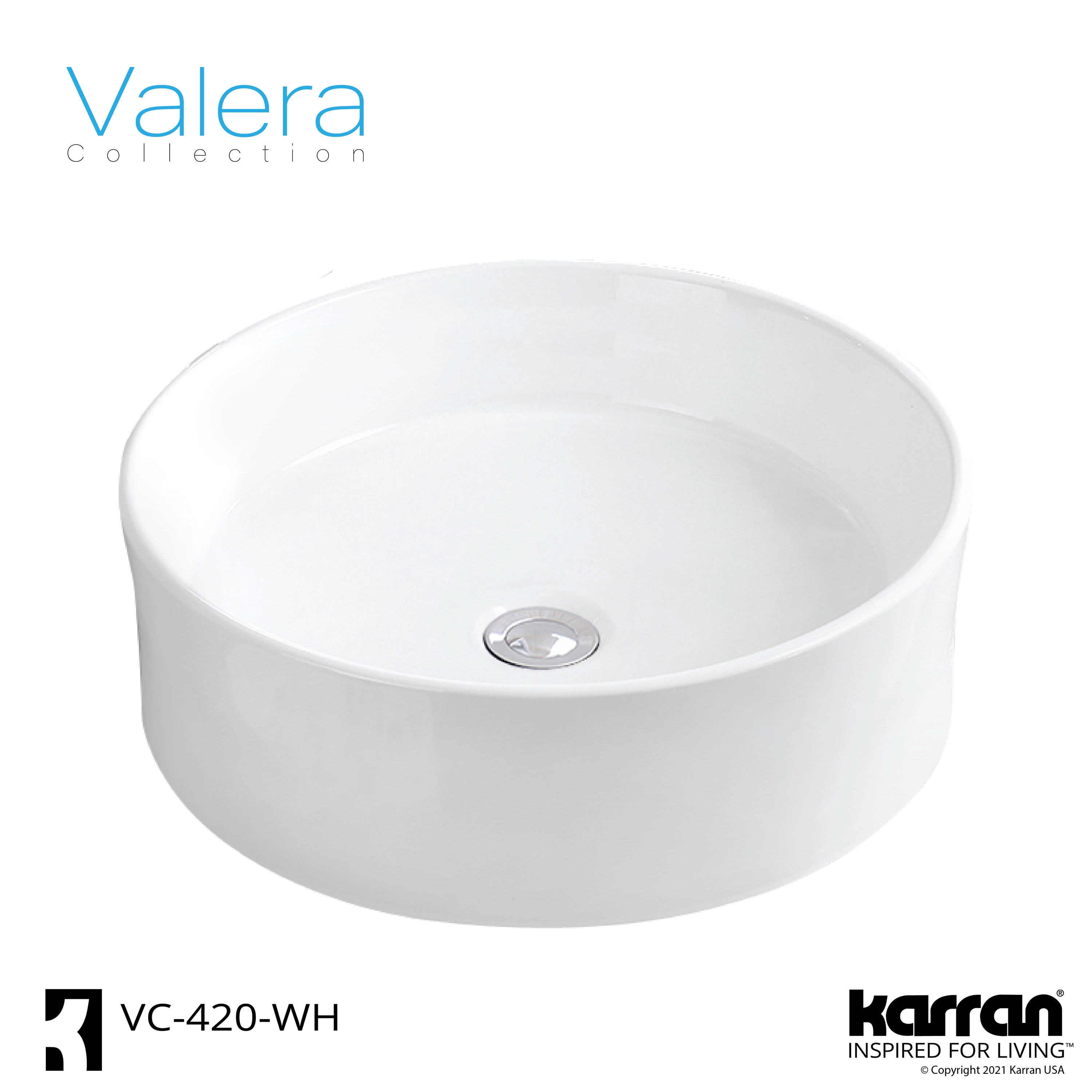 Karran VC-420-WH Bath-Sink - View #3