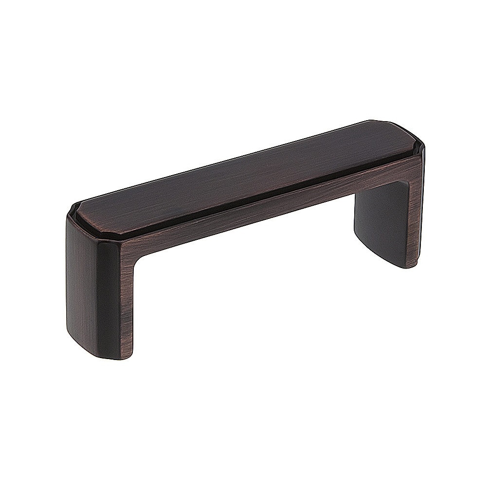 Richelieu BP77096BORB Lorraine 3-3/4-in , 96mm Center to Center Brushed Oil-Rubbed Bronze Rectangular Handle