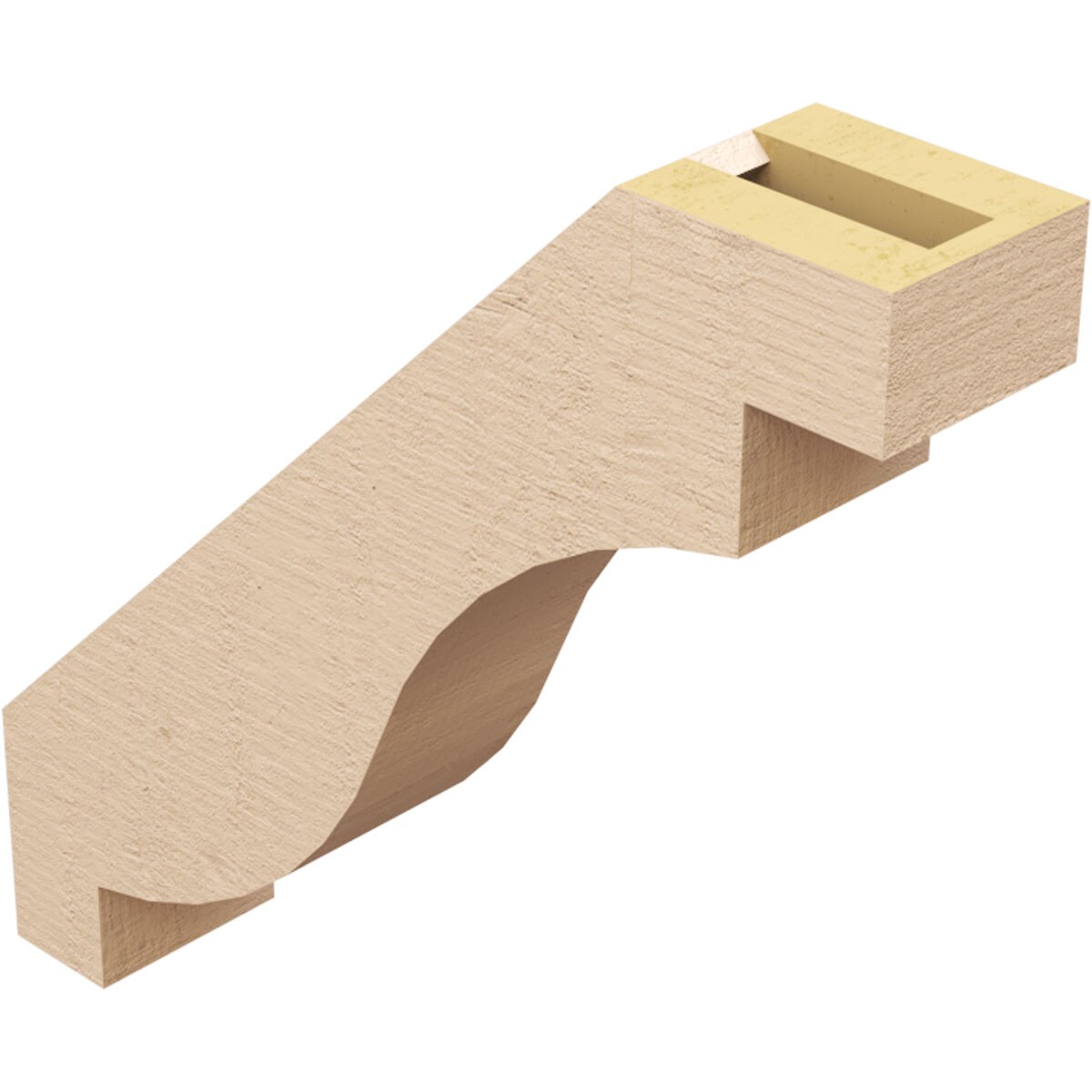 Ekena Millwork BRCUR03X14X14CHGRCPR corbels - View #6