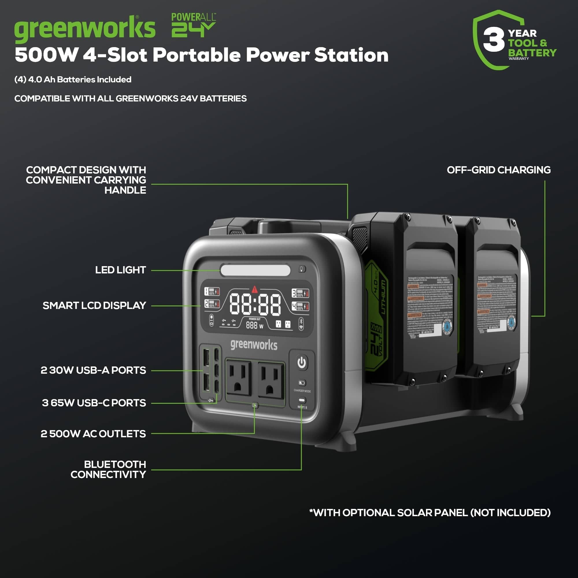 Greenworks 2988402 Power-Equipment-Batteries - View #2
