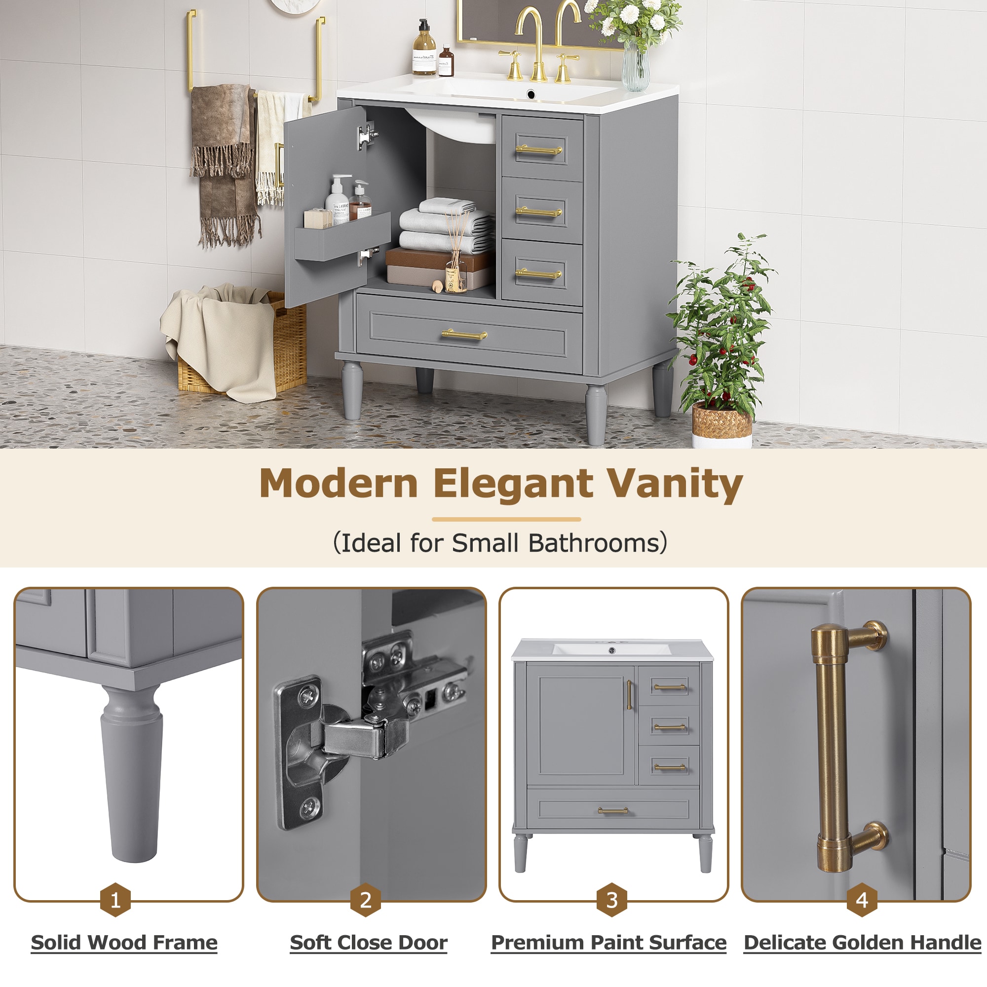 Qualler QDUVT479E Bath-Vanity-Combo - View #9
