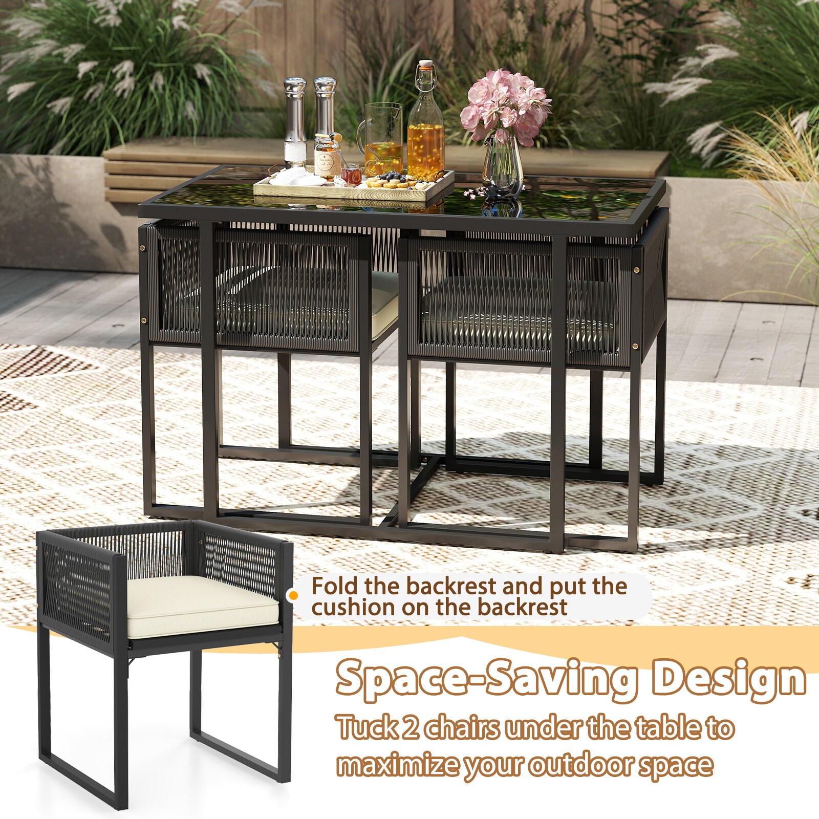 Slickblue D-CO-HW55617WH Patio-Conversation-Sets - View #5