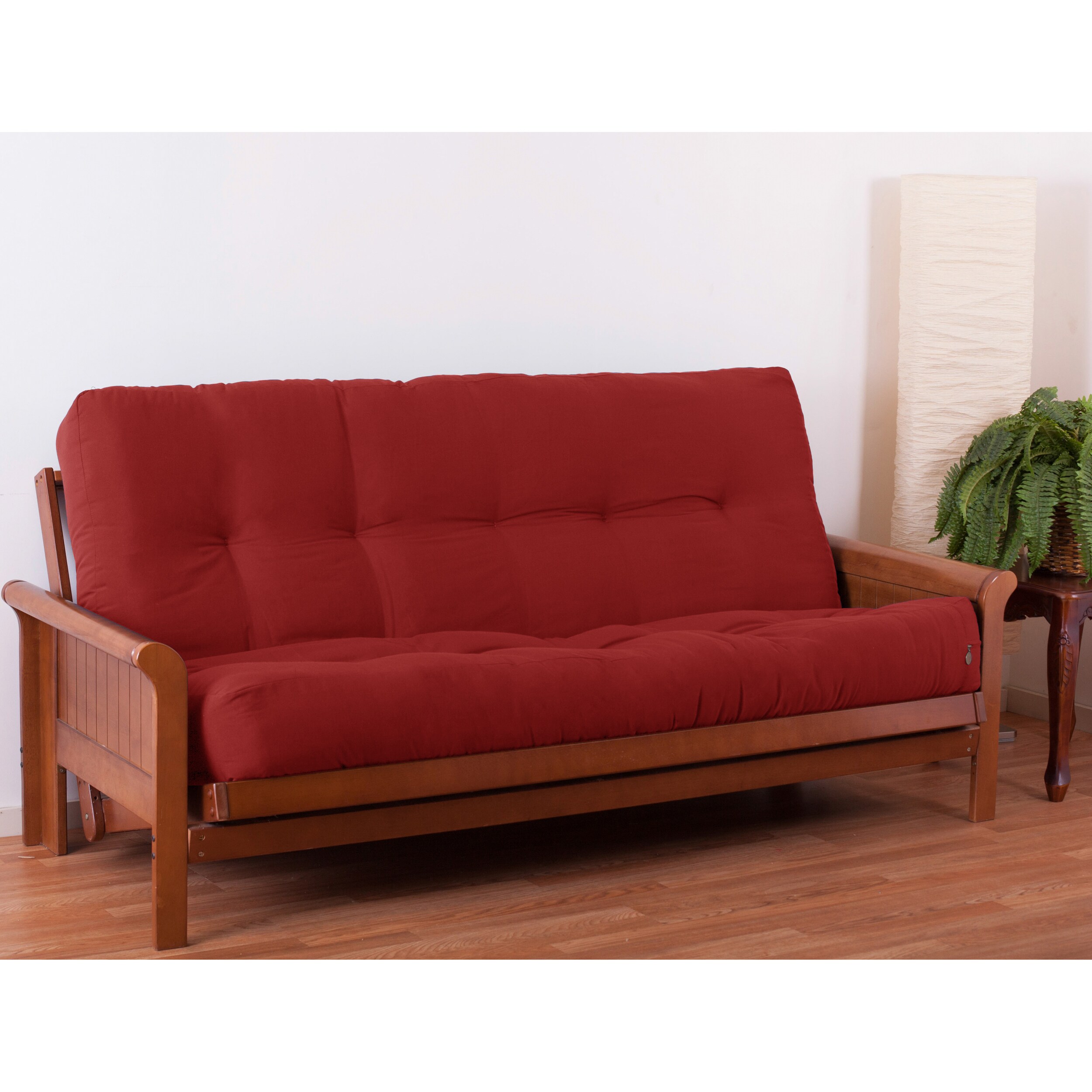 Blazing Needles 9653-TW-RR Tranquil Rest Ruby Red Queen Innerspring Futon Mattress