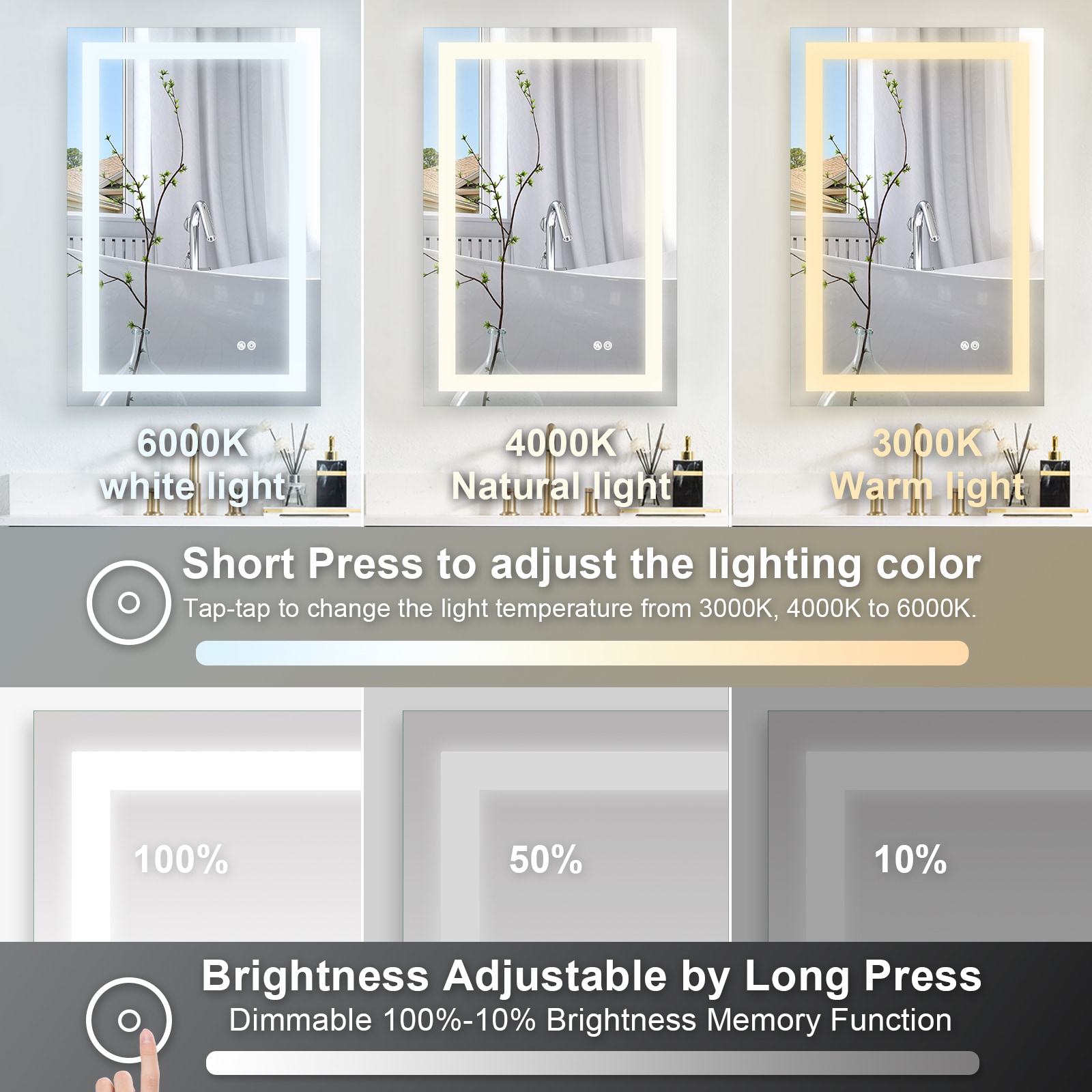 Forclover ASAL683 Framed-Bath-Mirrors - View #6