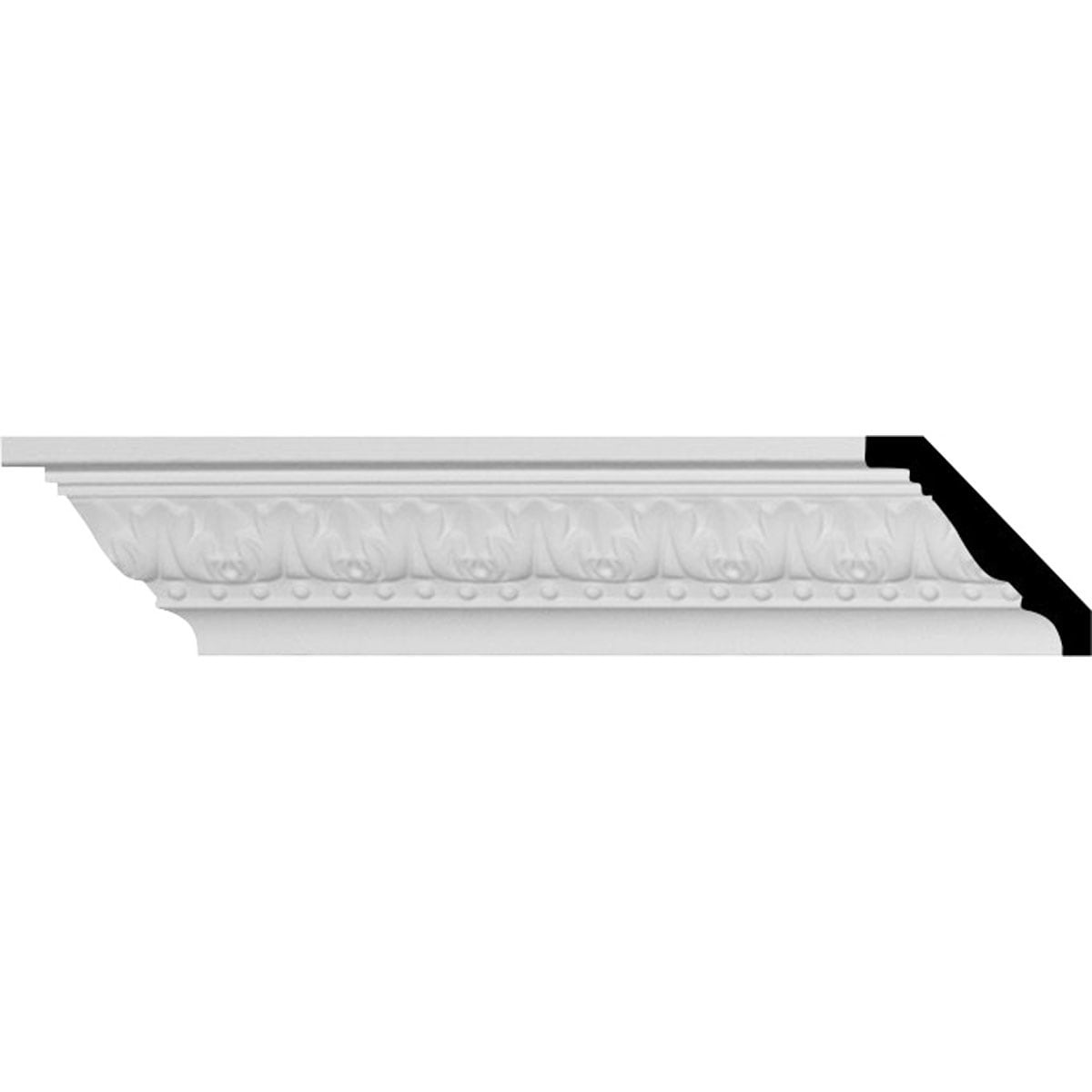 Ekena Millwork MLD02X02X03NA-CASE-2 Nadia 2-3/8-in x 7-ft 10-1/2-in Primed Urethane MLD02X02X03NA-CASE-2 Crown Moulding 2 -Pack