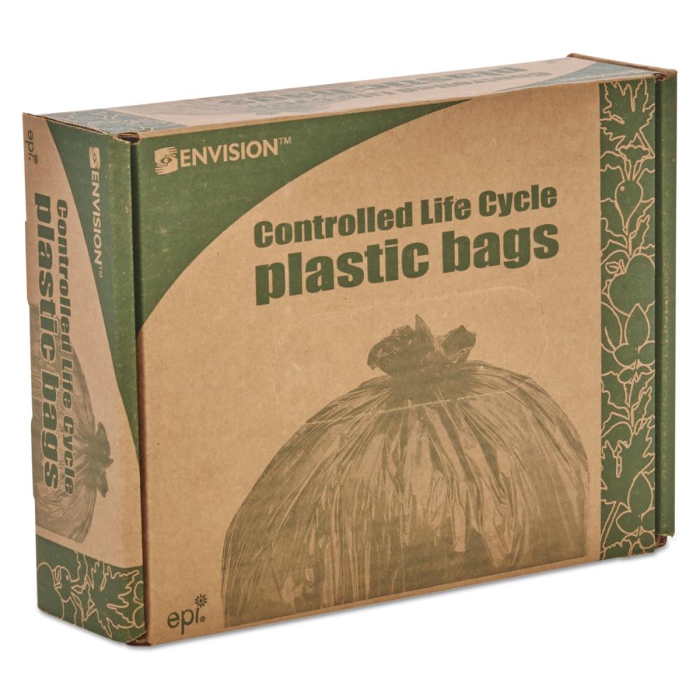 Stout Total Recycled Content Brown Trash Bags 65 Gal 100 ct