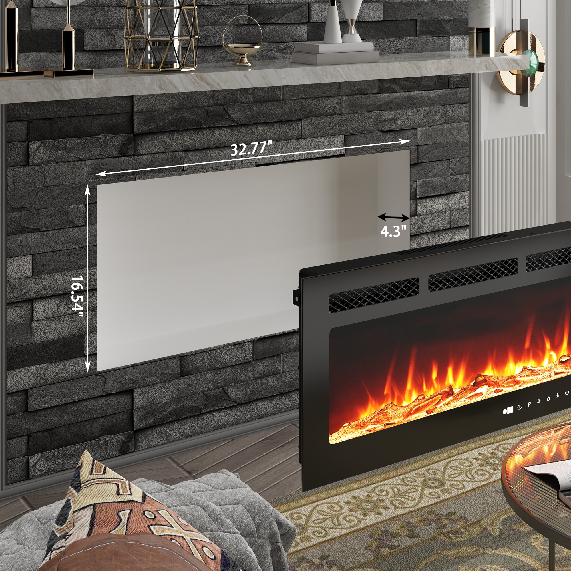 Mondawe MO-EP24726US Electric-Fireplaces - View #2