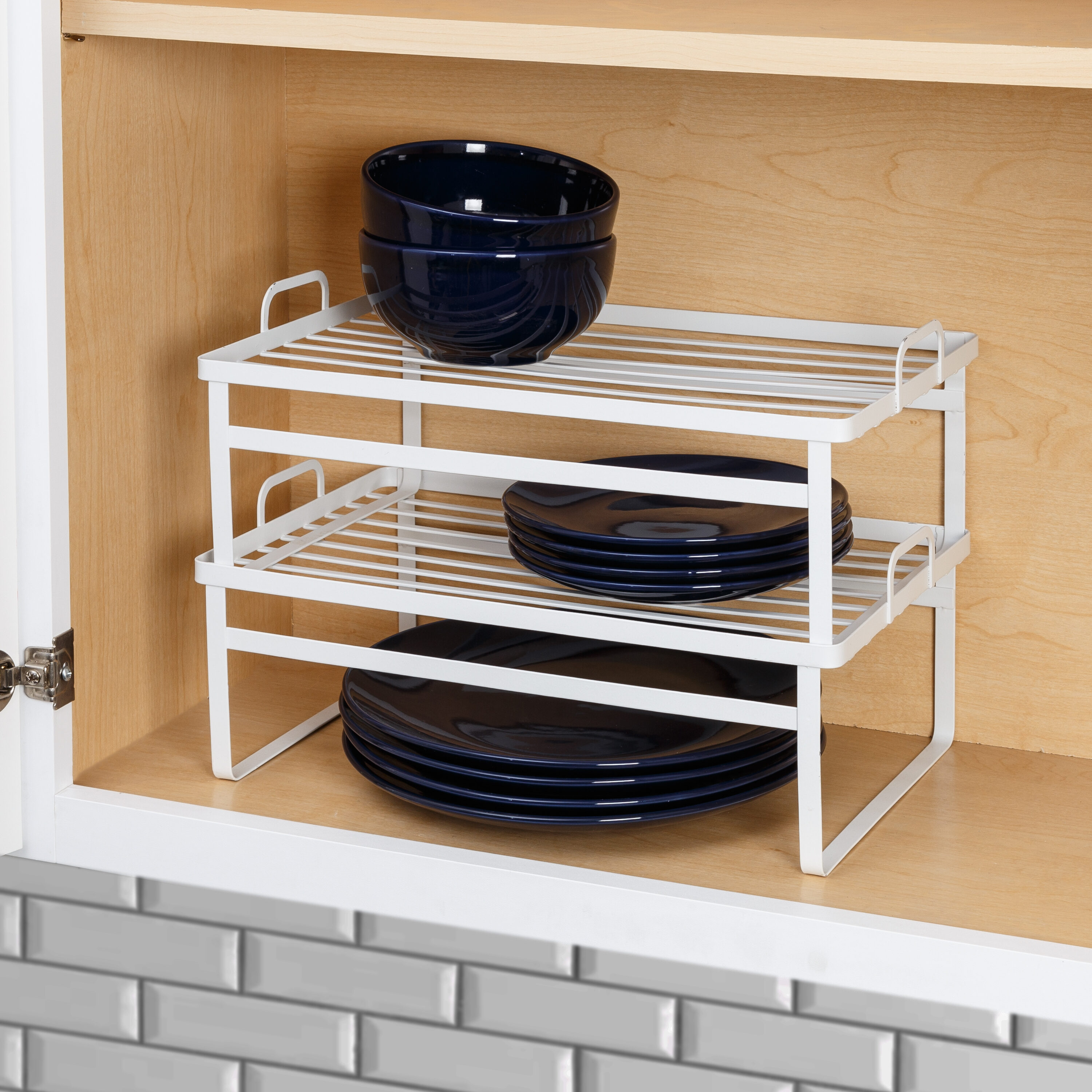 Honey-Can-Do KCH-09424 15-in x 9-in White Metal Cookware Insert