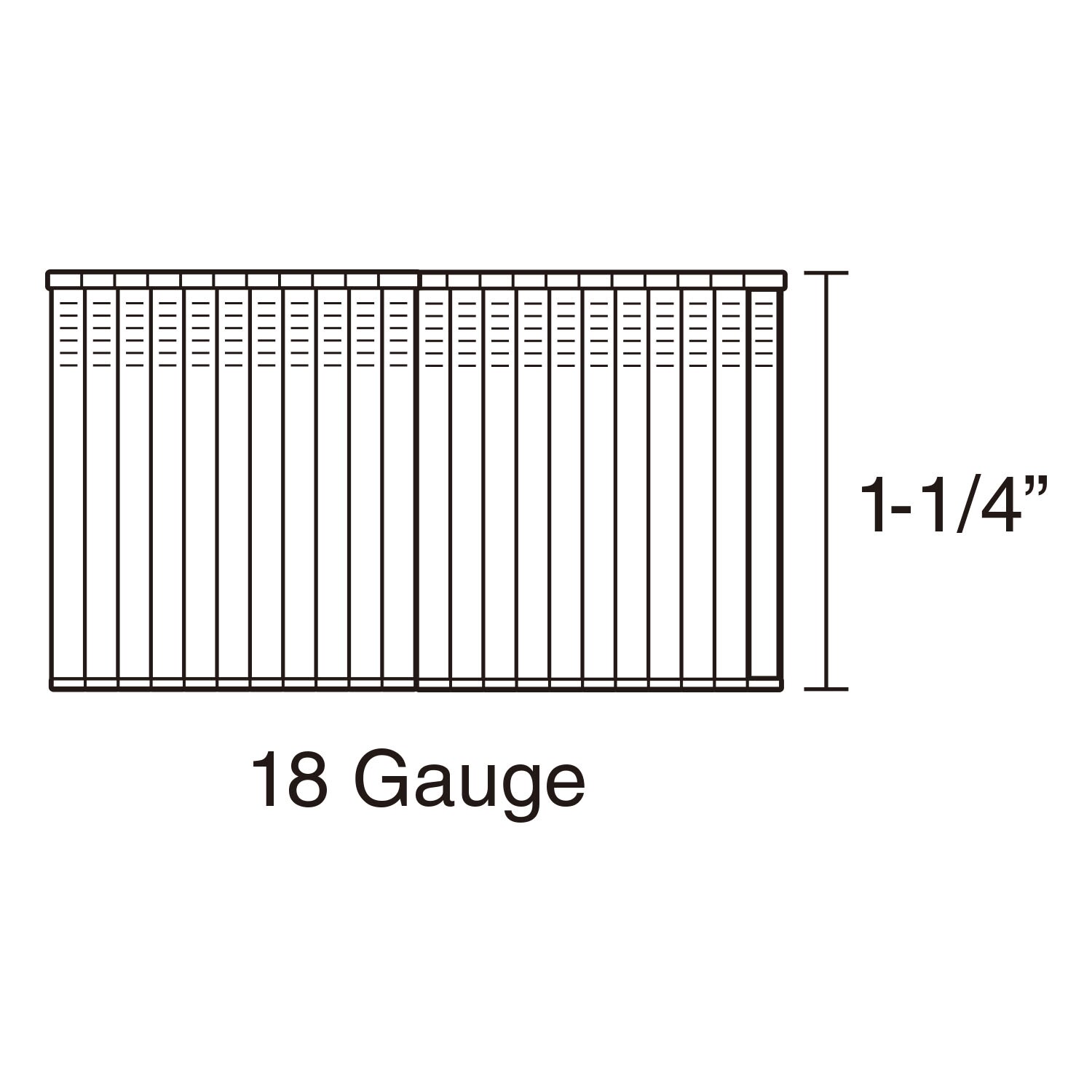 Freeman 1 1 4 In 18 Gauge Stainless Steel Collated Brad Nails 1000 Per